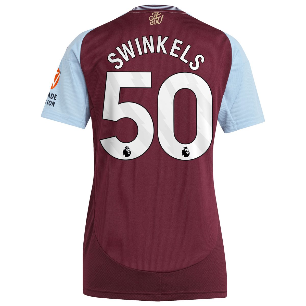 aston villa adidas home shirt 2024-25 – womens with swinkels 50 printing Collection | AVFC Fan Shop Official Jerseys and Shirts