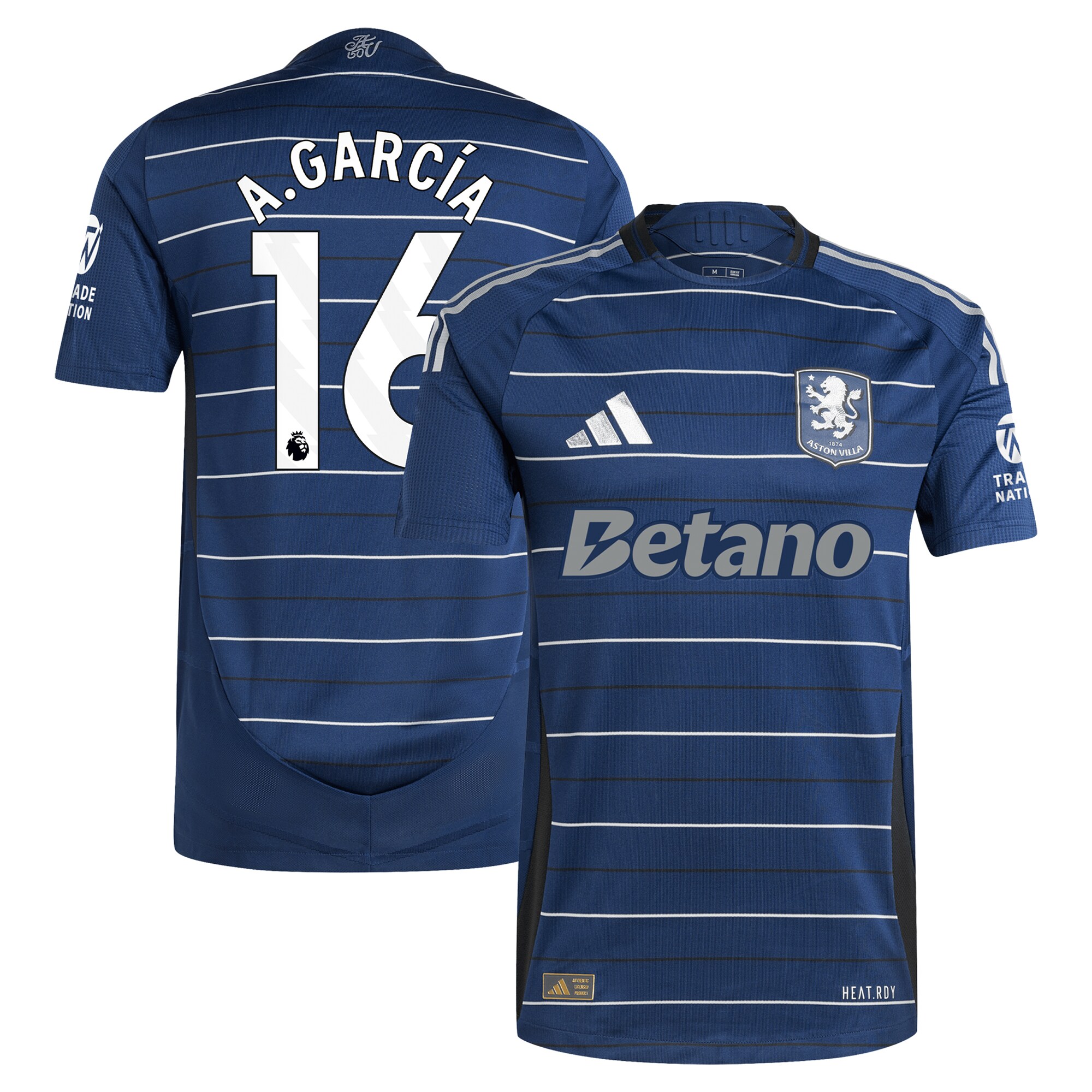 aston villa adidas third authentic shirt 2024-25 with a.garcía 16 printing Collection | AVFC Fan Shop Official Jerseys and Shirts