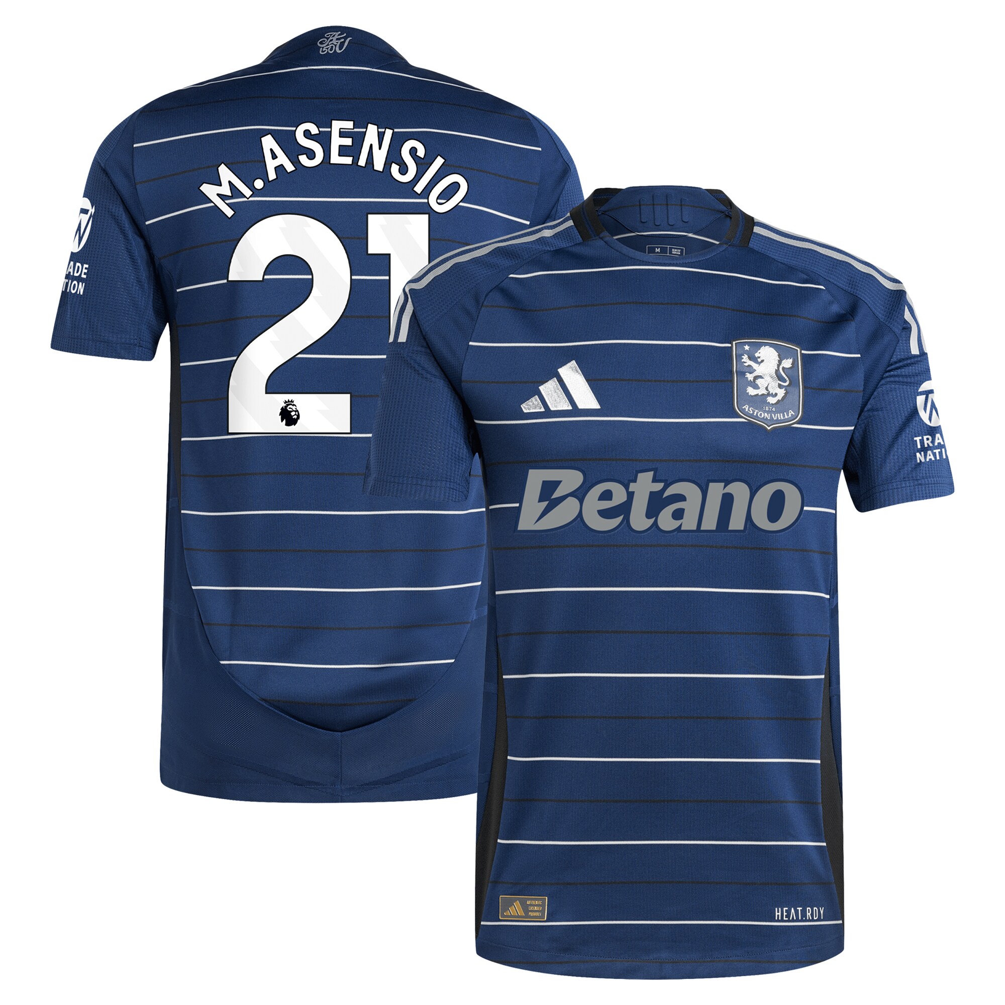 aston villa adidas third authentic shirt 2024-25 with m.asensio 21 printing Collection | AVFC Fan Shop Official Jerseys and Shirts