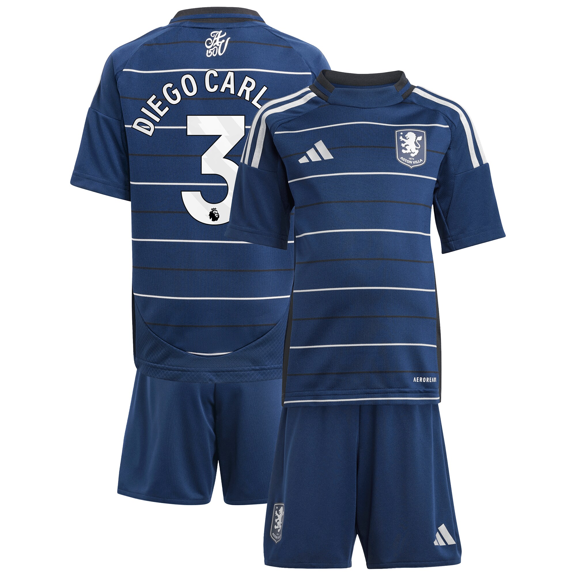aston villa adidas third minikit 2024-25 with diego carlos 3 printing Collection | AVFC Fan Shop Official Jerseys and Shirts