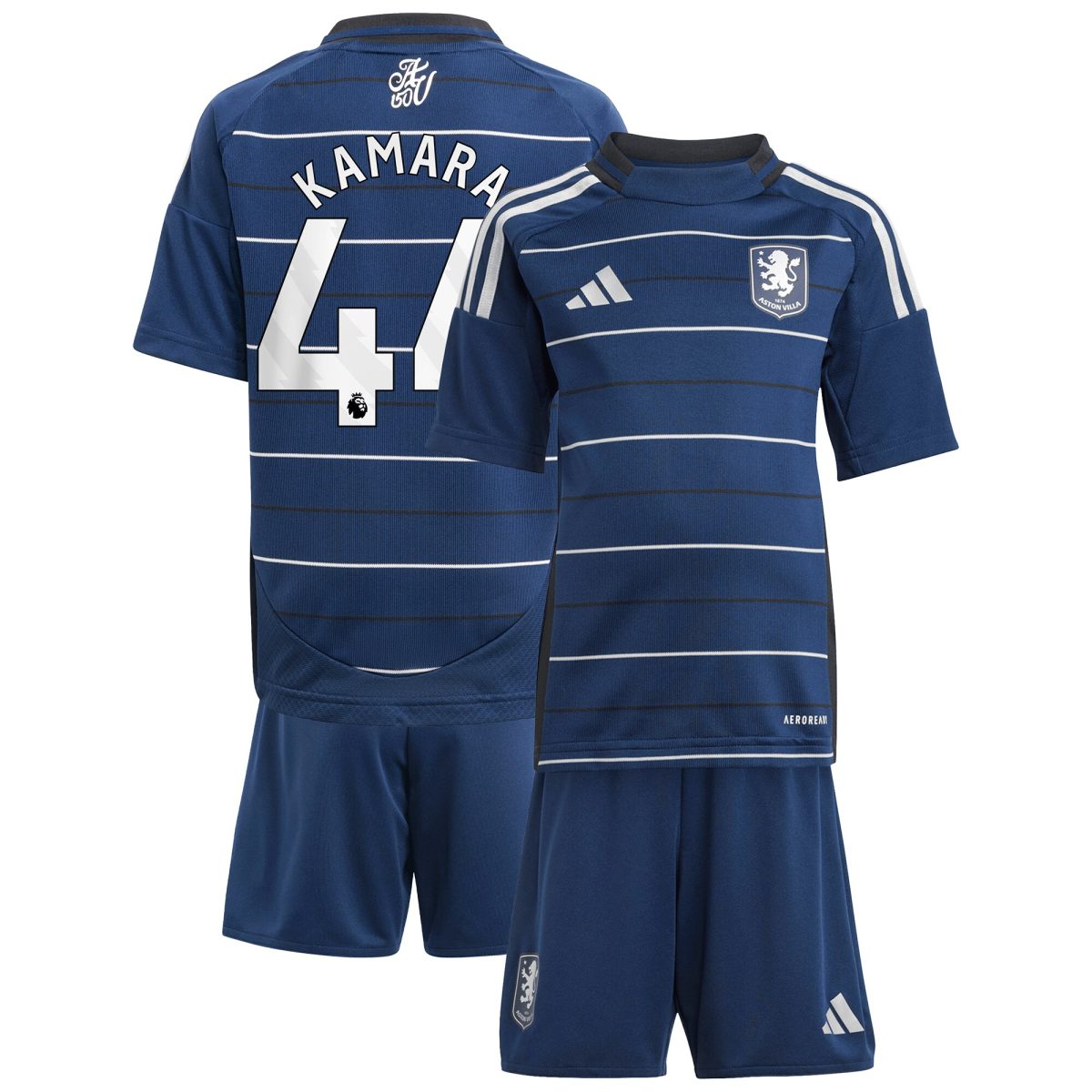 aston villa adidas third minikit 2024-25 with kamara 44 printing Collection | AVFC Fan Shop Official Jerseys and Shirts