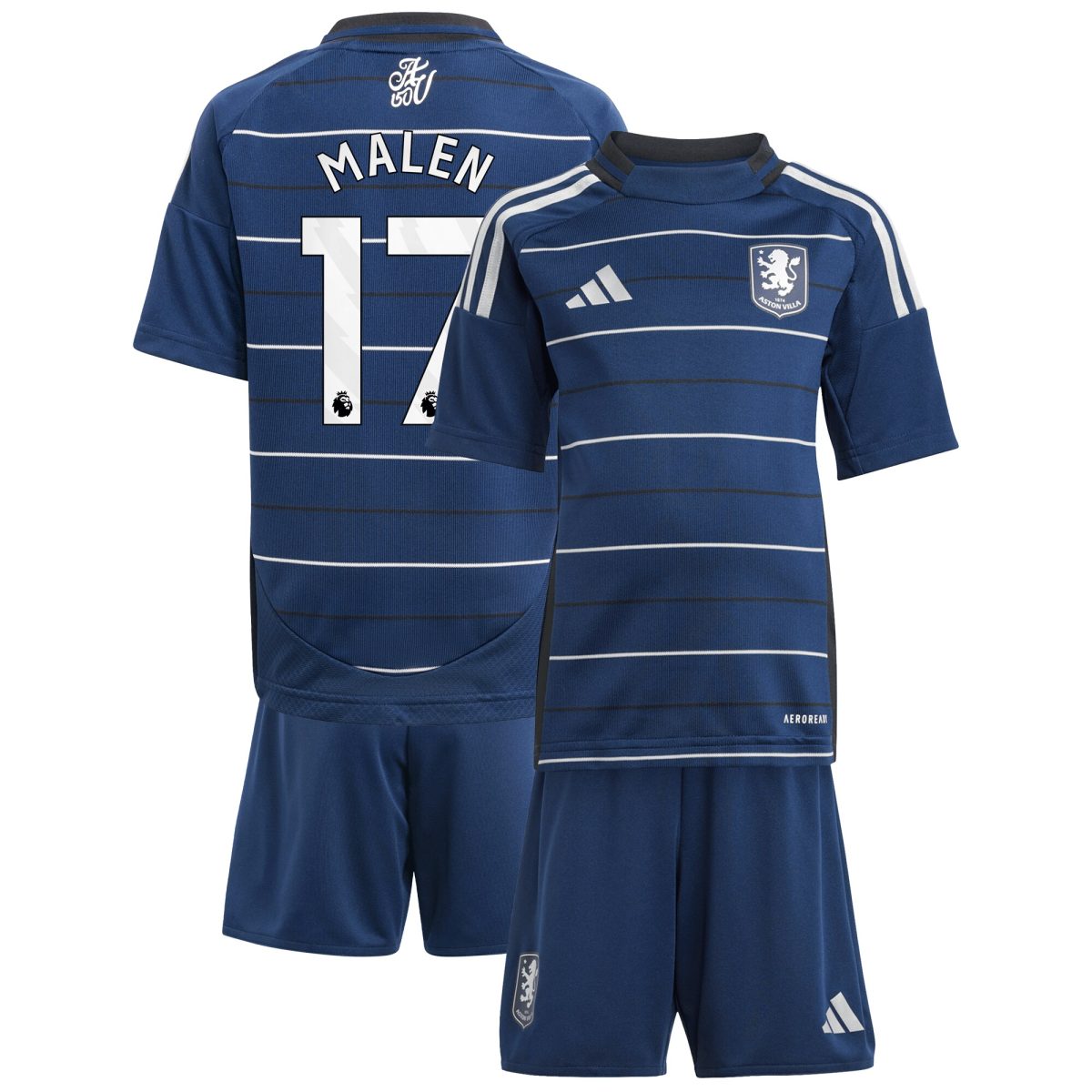 aston villa adidas third minikit 2024-25 with malen 17 printing Collection | AVFC Fan Shop Official Jerseys and Shirts