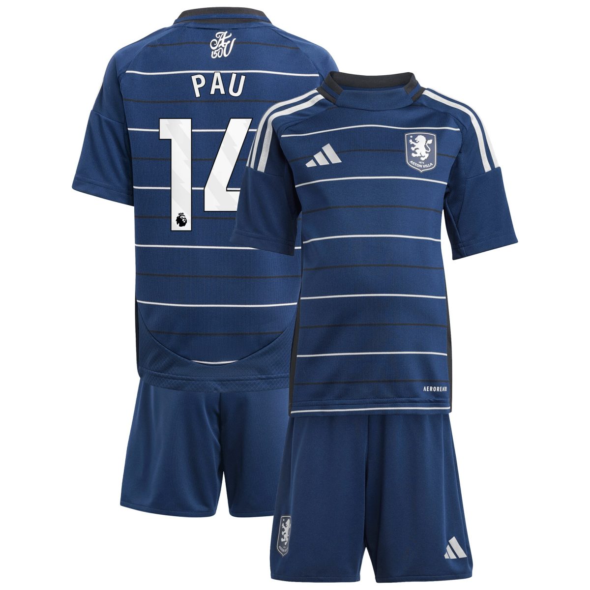 aston villa adidas third minikit 2024-25 with pau 14 printing Collection | AVFC Fan Shop Official Jerseys and Shirts