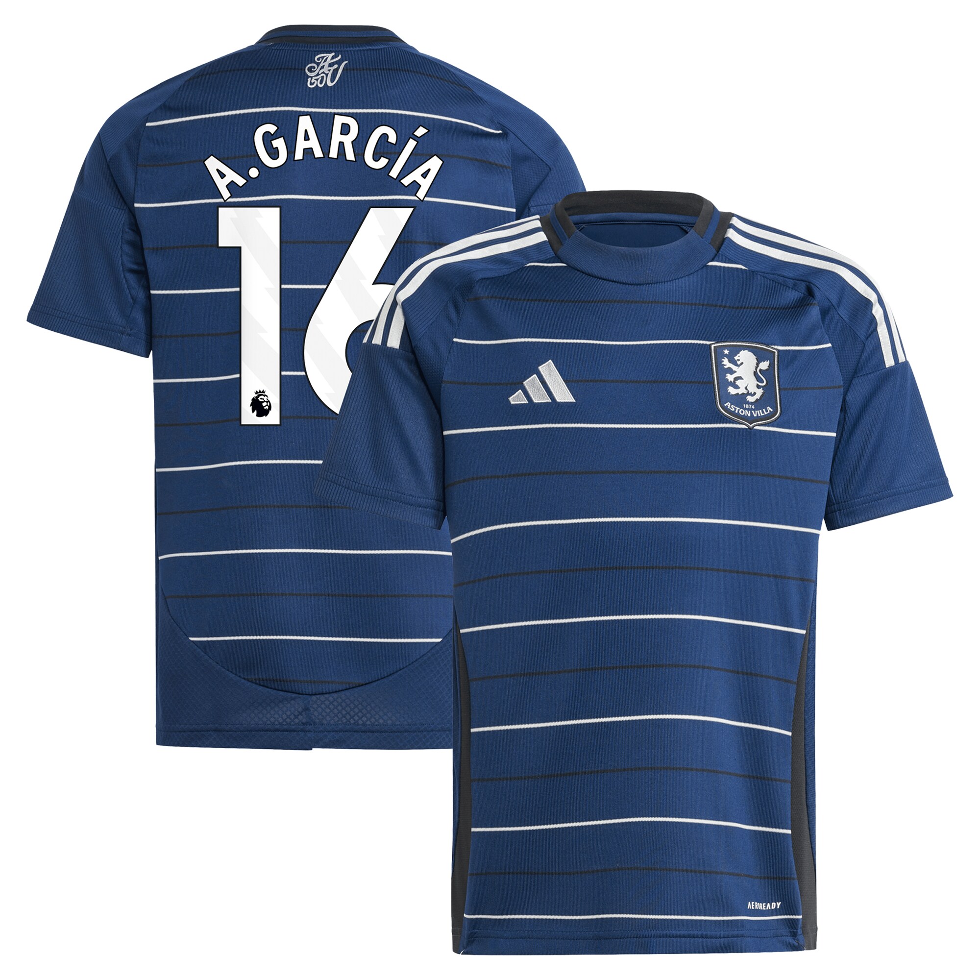 aston villa adidas third shirt 2024-25 – kids with a.garcía 16 printing Collection | AVFC Fan Shop Official Jerseys and Shirts