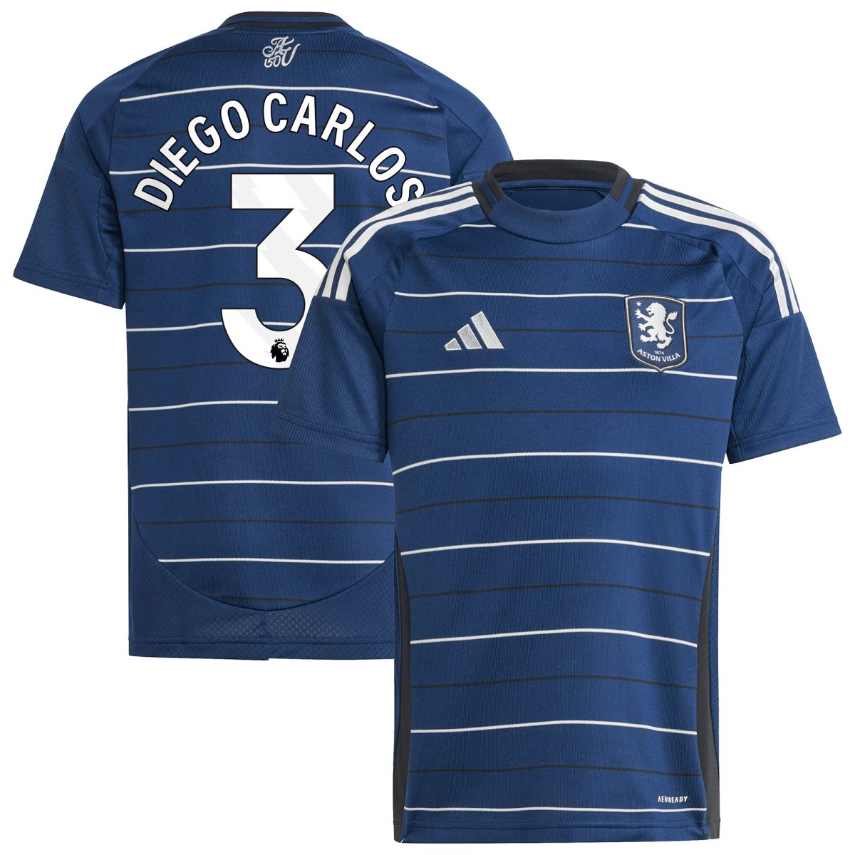 aston villa adidas third shirt 2024-25 – kids with diego carlos 3 printing Collection | AVFC Fan Shop Official Jerseys and Shirts