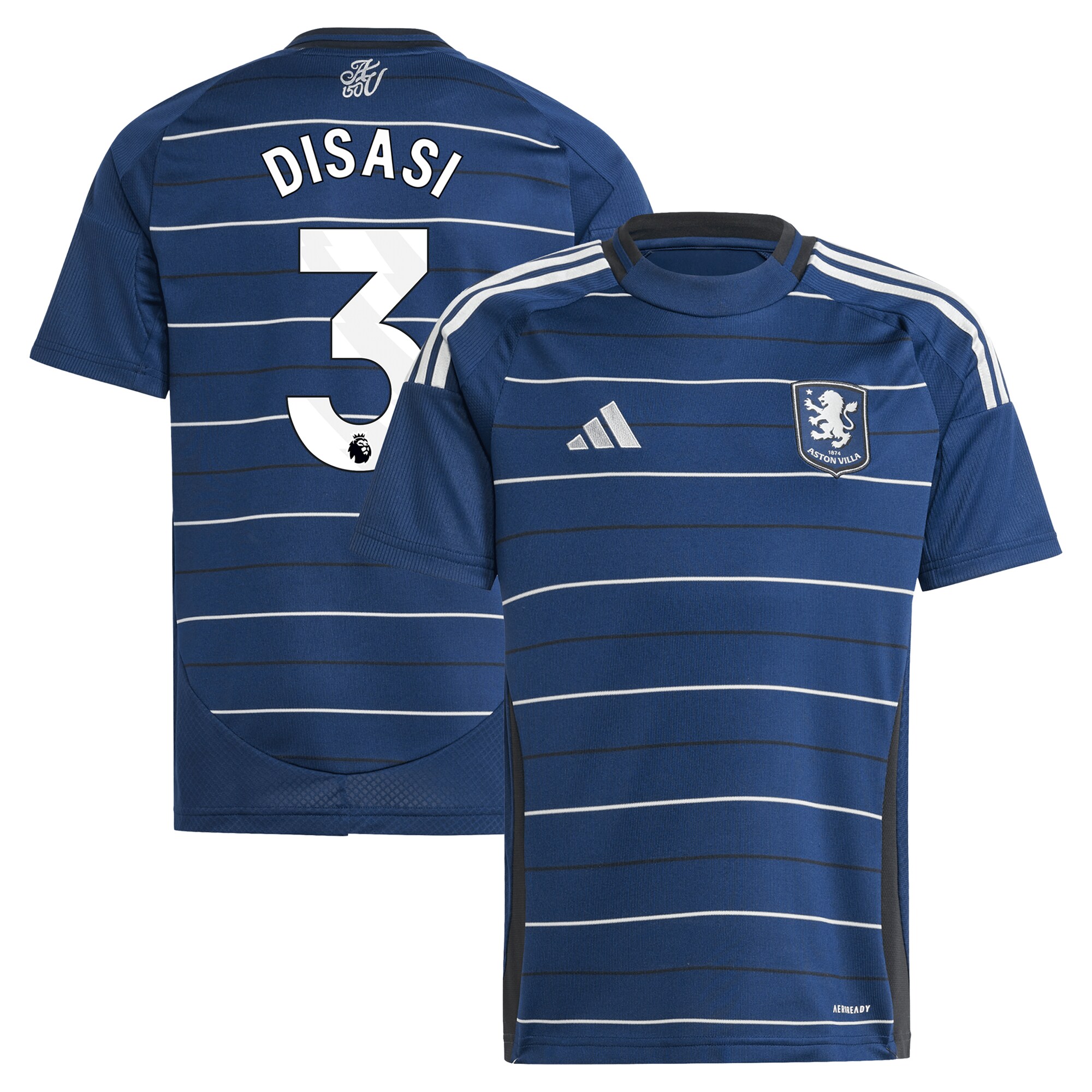 aston villa adidas third shirt 2024-25 – kids with disasi 3 printing Collection | AVFC Fan Shop Official Jerseys and Shirts