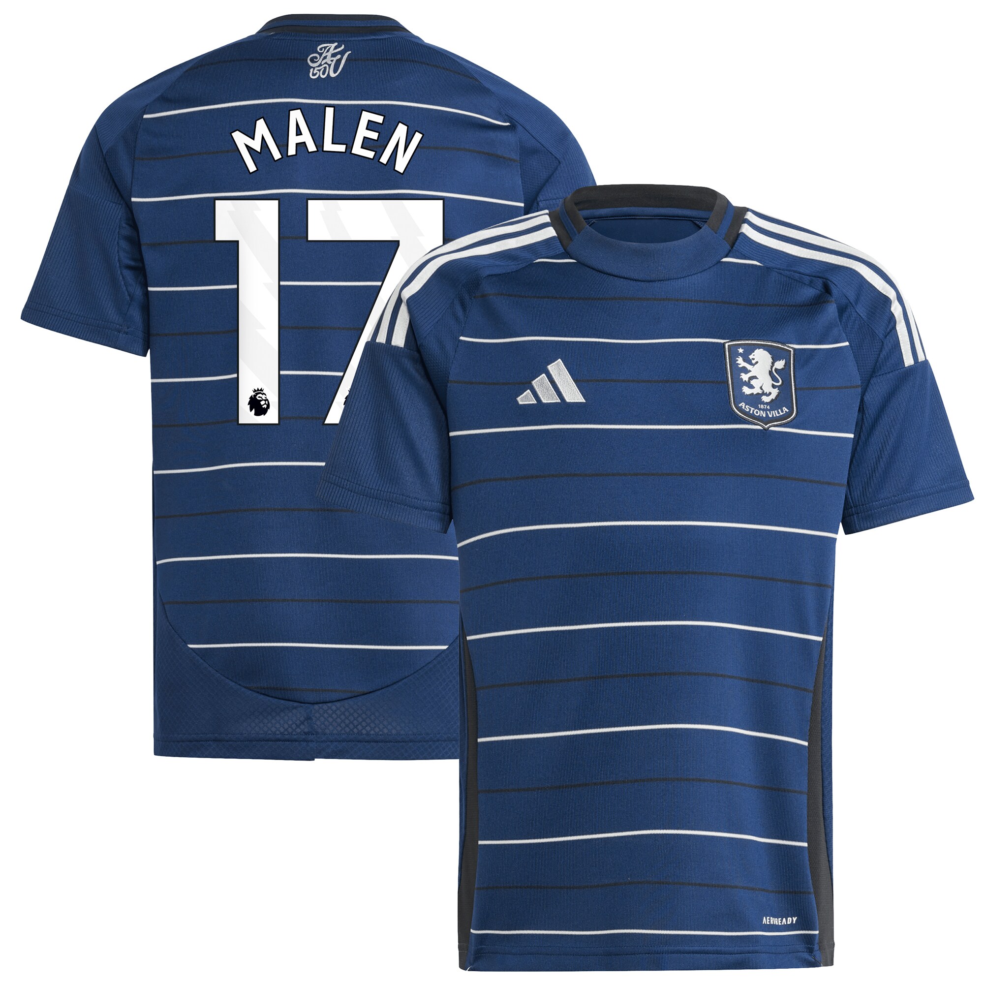aston villa adidas third shirt 2024-25 – kids with malen 17 printing Collection | AVFC Fan Shop Official Jerseys and Shirts