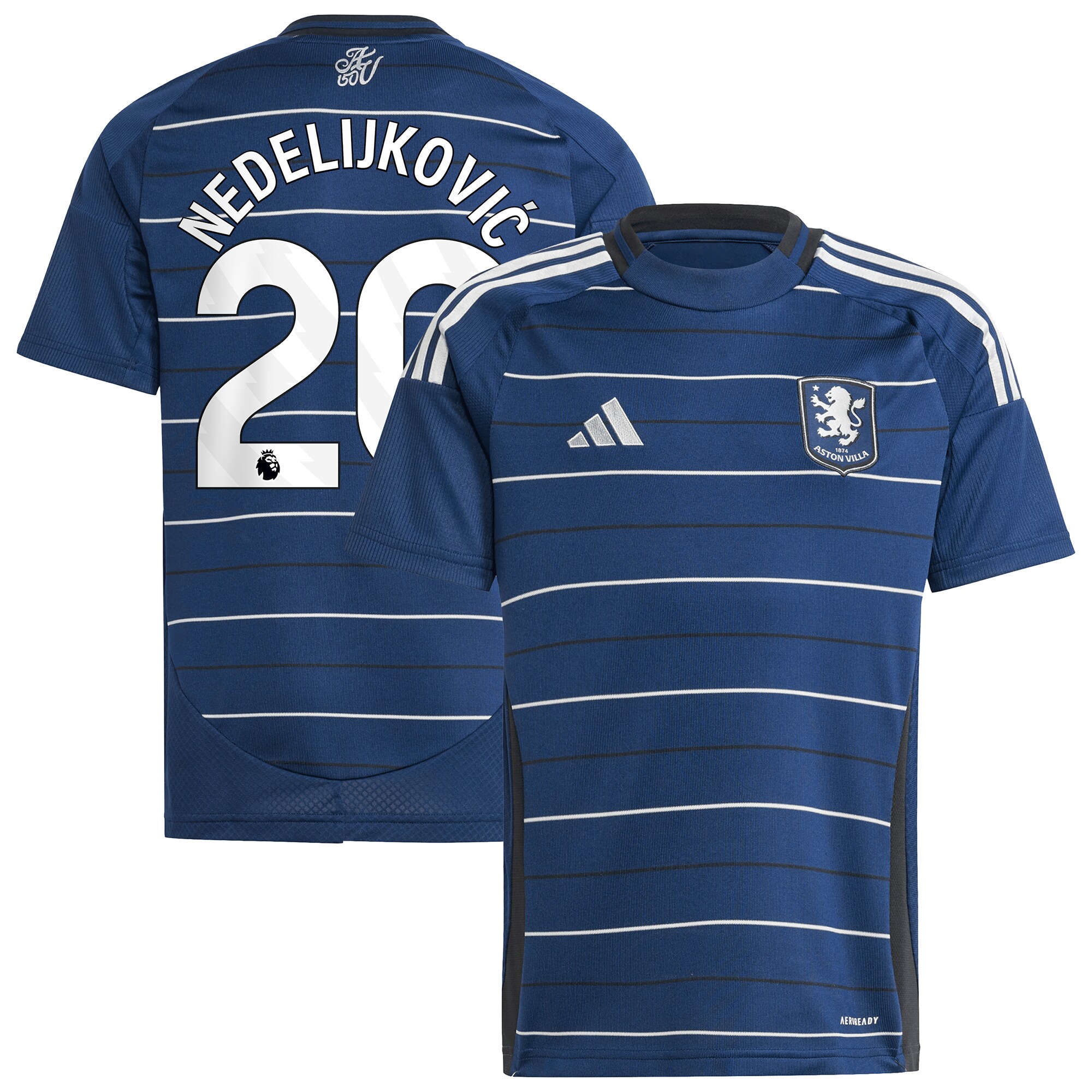 aston villa adidas third shirt 2024-25 – kids with nedeljković 20 printing Collection | AVFC Fan Shop Official Jerseys and Shirts