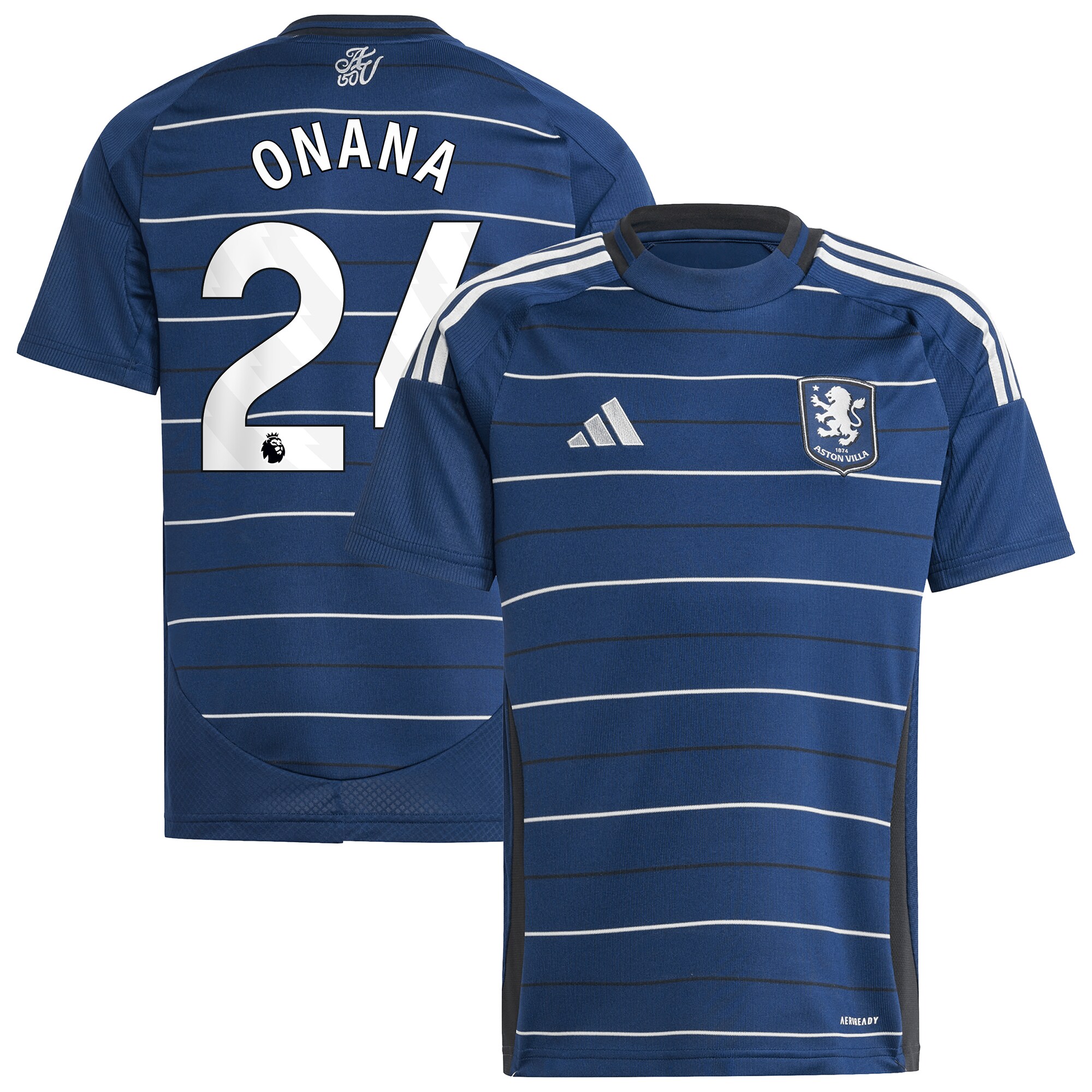aston villa adidas third shirt 2024-25 – kids with onana 24 printing Collection | AVFC Fan Shop Official Jerseys and Shirts