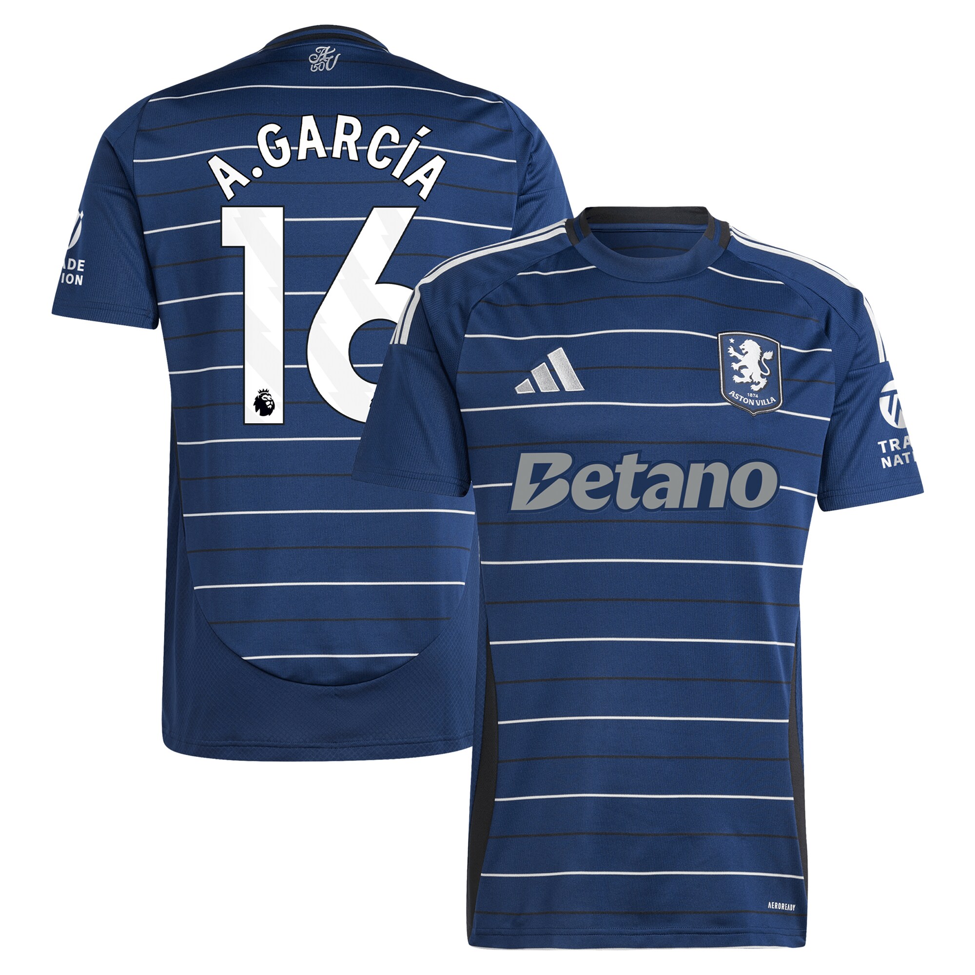 aston villa adidas third shirt 2024-25 with a.garcía 16 printing Collection | AVFC Fan Shop Official Jerseys and Shirts