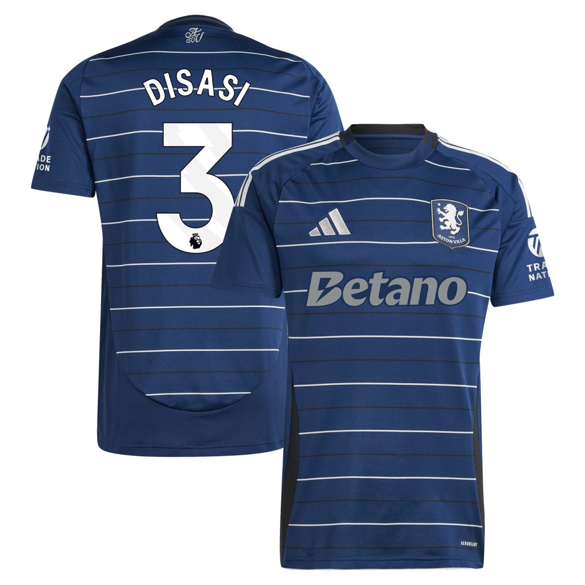 aston villa adidas third shirt 2024-25 with disasi 3 printing Collection | AVFC Fan Shop Official Jerseys and Shirts
