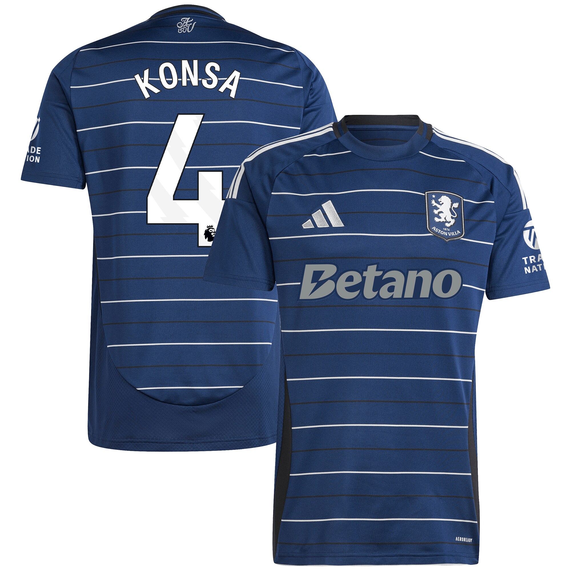 aston villa adidas third shirt 2024-25 with konsa 4 printing Collection | AVFC Fan Shop Official Jerseys and Shirts