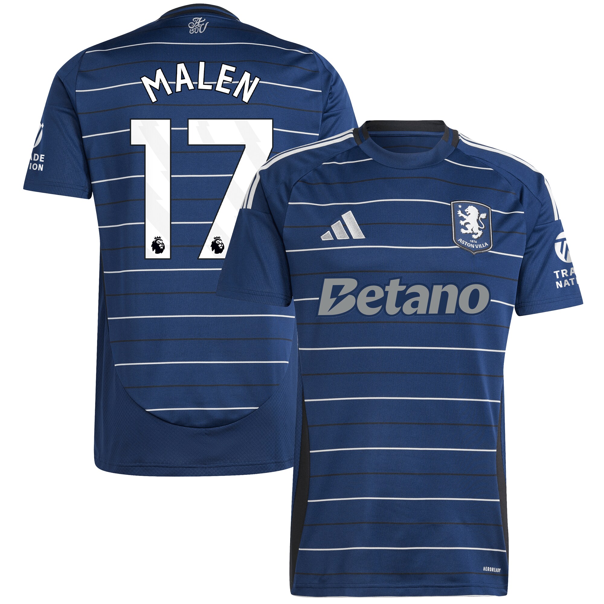 aston villa adidas third shirt 2024-25 with malen 17 printing Collection | AVFC Fan Shop Official Jerseys and Shirts
