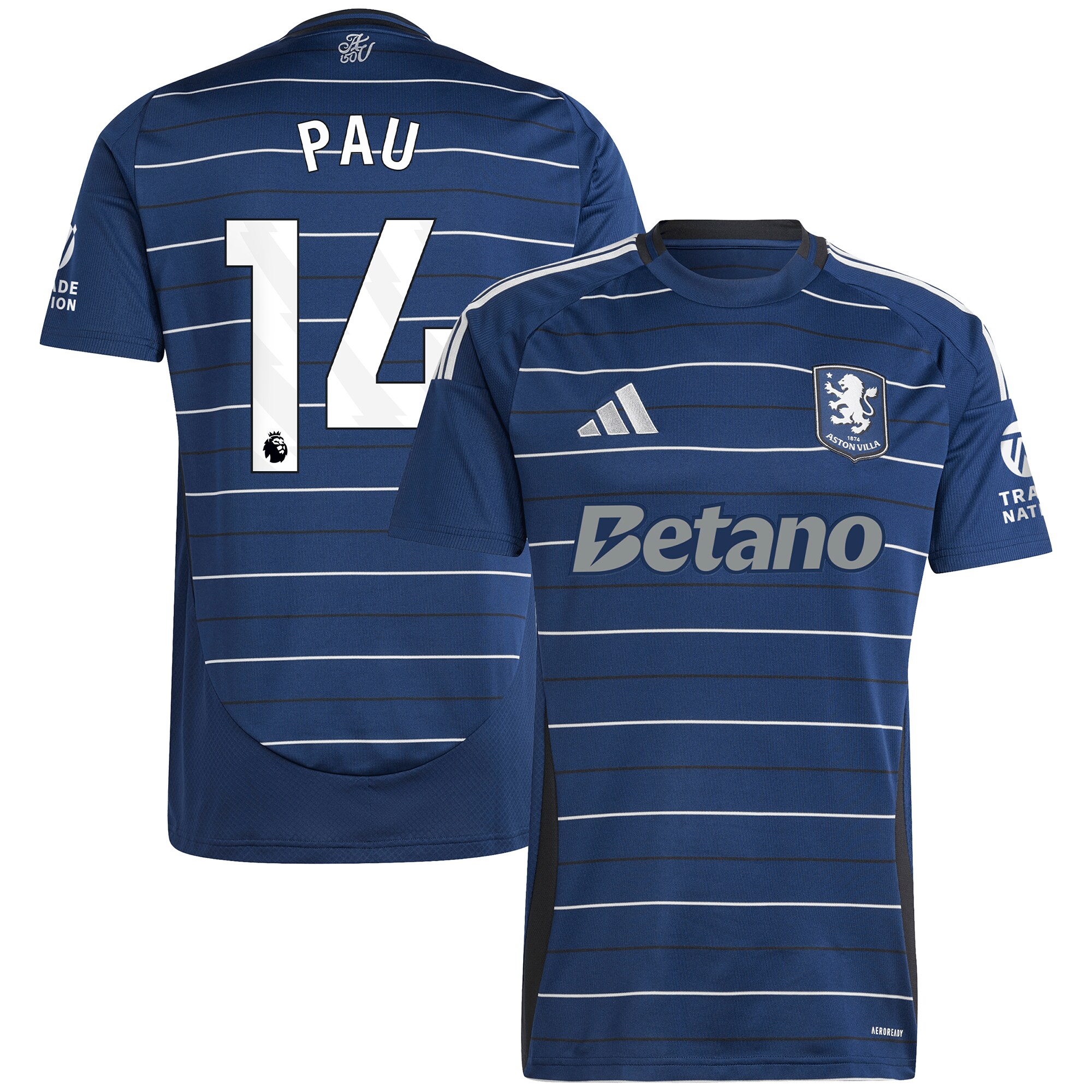 aston villa adidas third shirt 2024-25 with pau 14 printing Collection | AVFC Fan Shop Official Jerseys and Shirts