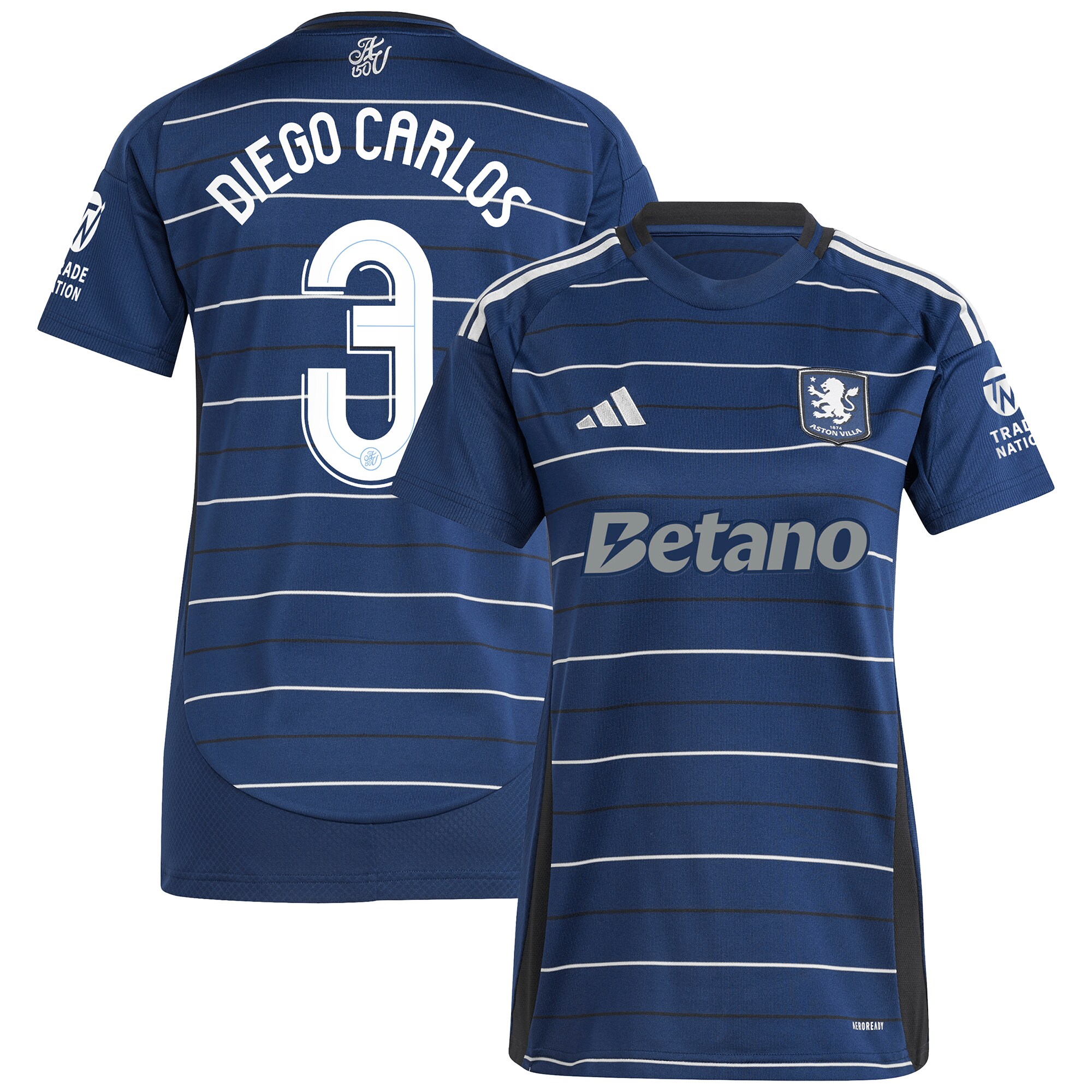 aston villa adidas third shirt 2024-25 – womens with diego carlos 3 cup printing Collection | AVFC Fan Shop Official Jerseys and Shirts