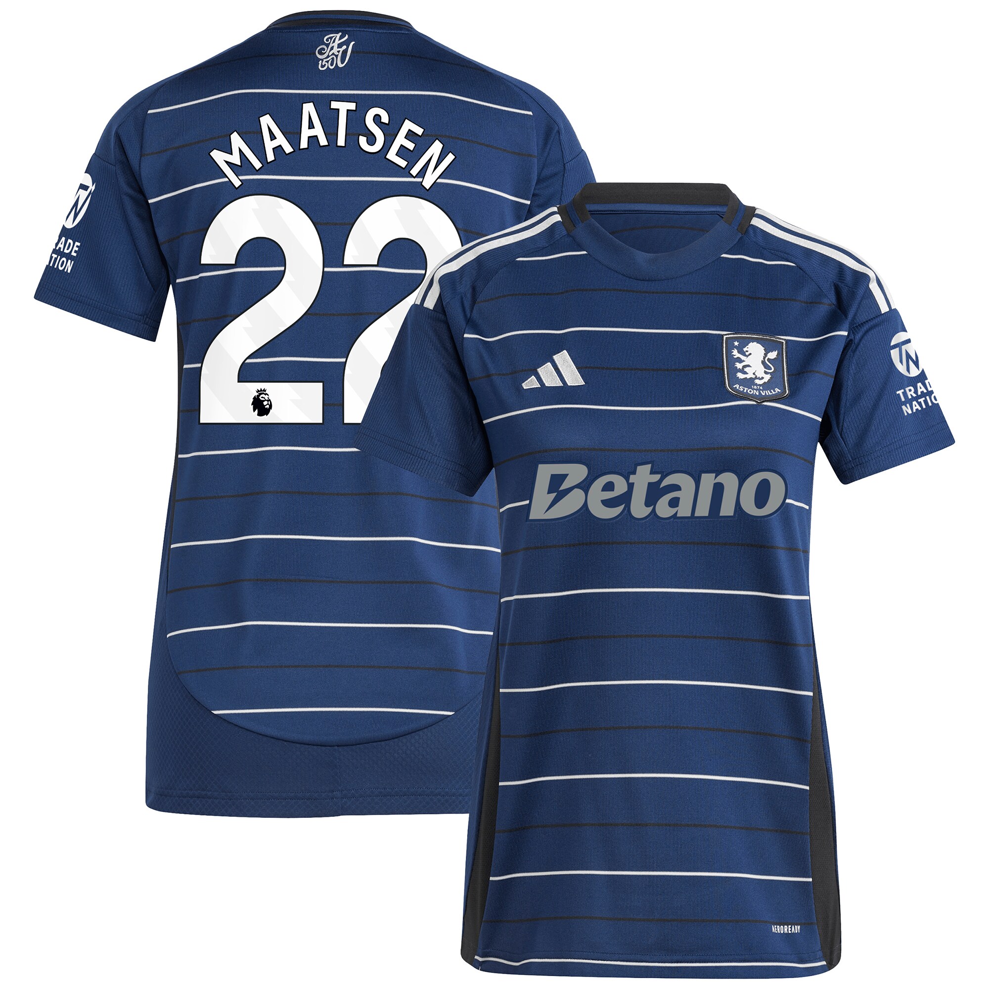 aston villa adidas third shirt 2024-25 – womens with maatsen 22 printing Collection | AVFC Fan Shop Official Jerseys and Shirts