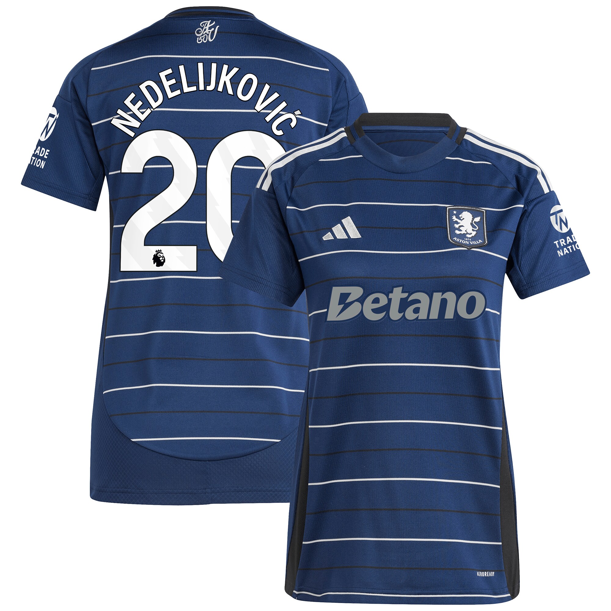 aston villa adidas third shirt 2024-25 – womens with nedeljković 20 printing Collection | AVFC Fan Shop Official Jerseys and Shirts