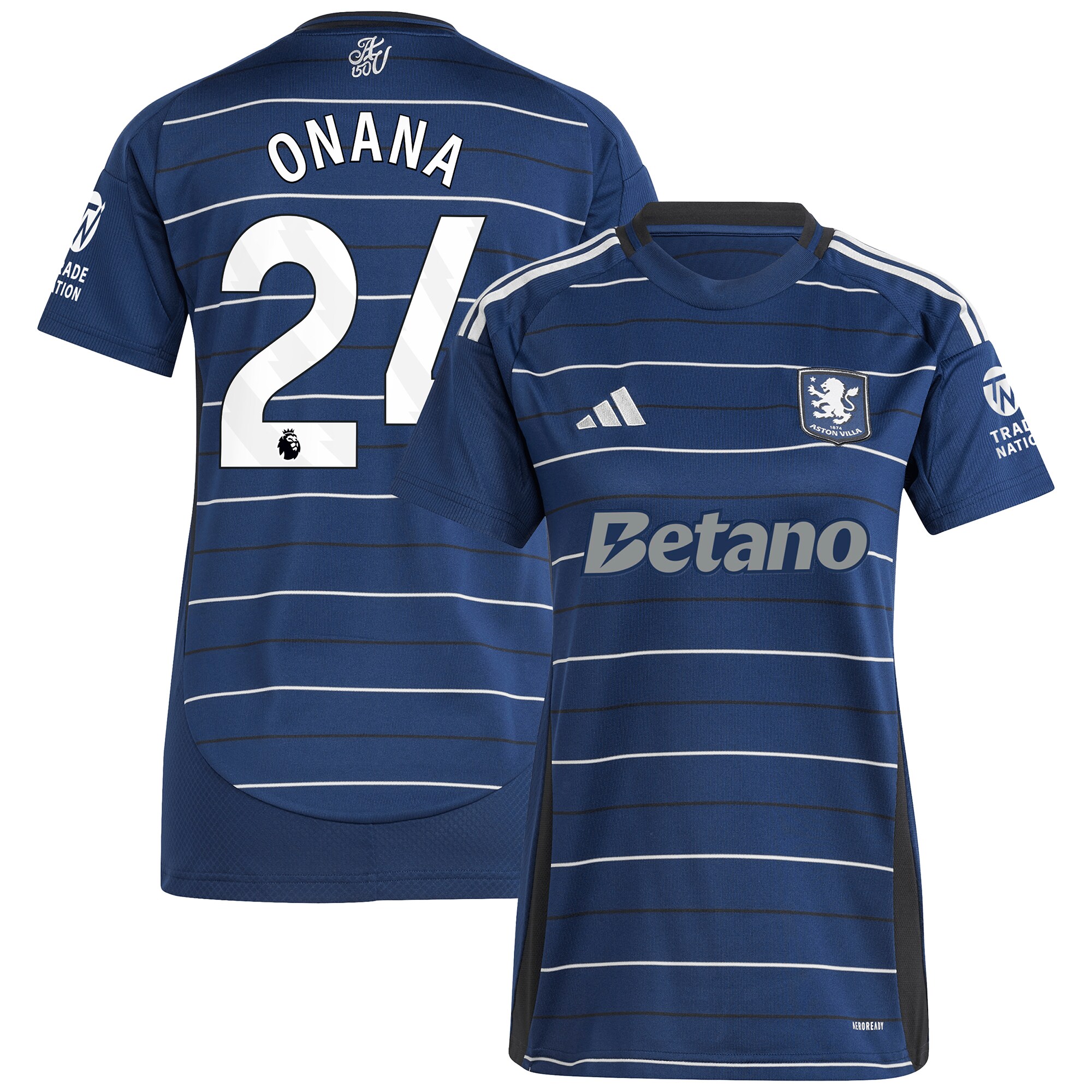 aston villa adidas third shirt 2024-25 – womens with onana 24 printing Collection | AVFC Fan Shop Official Jerseys and Shirts