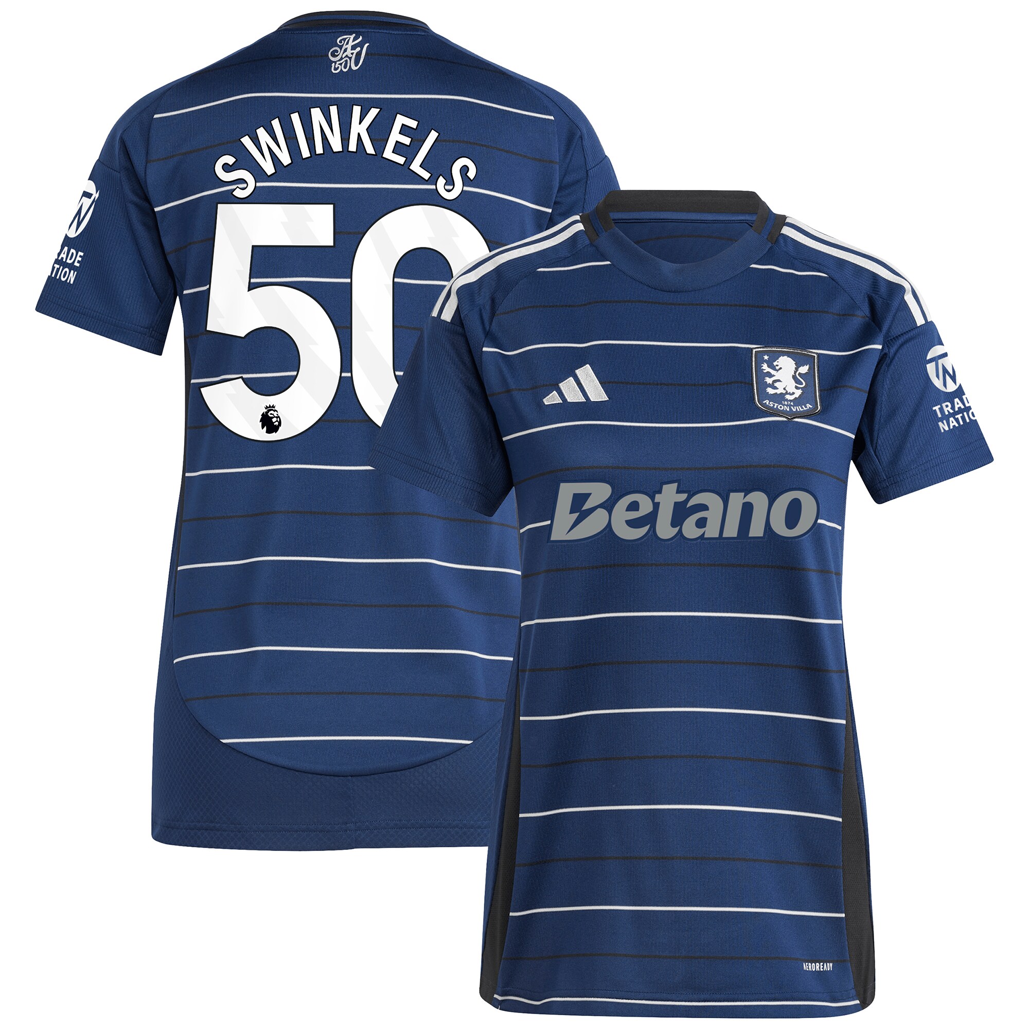 aston villa adidas third shirt 2024-25 – womens with swinkels 50 printing Collection | AVFC Fan Shop Official Jerseys and Shirts
