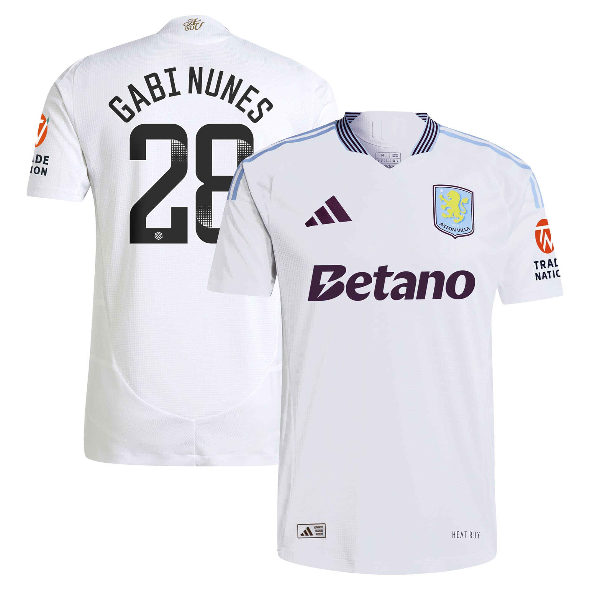 aston villa adidas wsl away authentic shirt 2024-25 with gabi nunes 28 printing Collection | AVFC Fan Shop Official Jerseys and Shirts