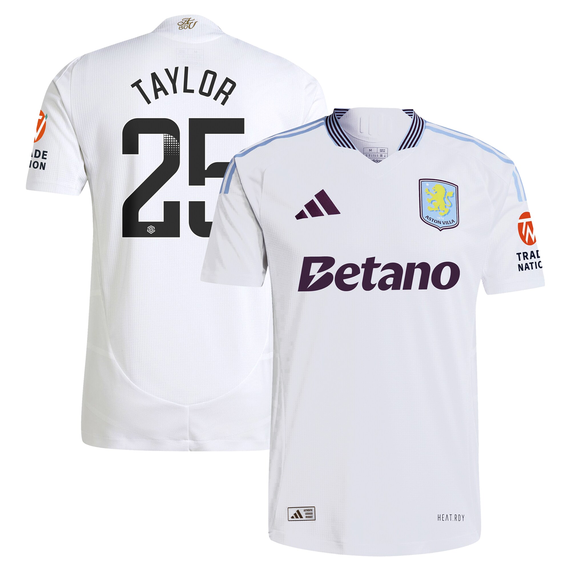 aston villa adidas wsl away authentic shirt 2024-25 with taylor 25 printing Collection | AVFC Fan Shop Official Jerseys and Shirts