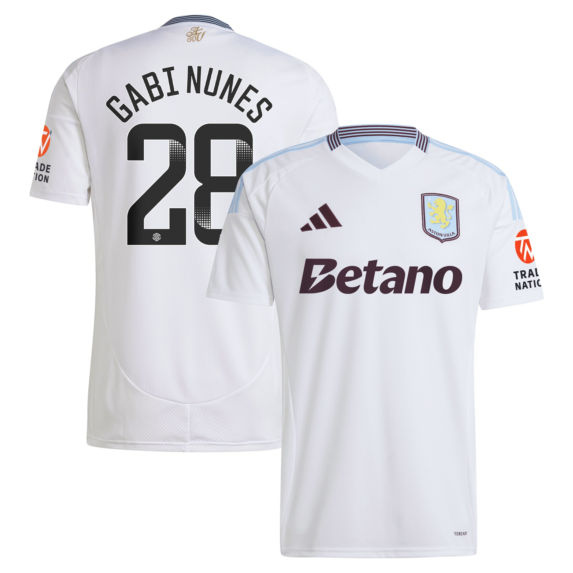 aston villa adidas wsl away shirt 2024-25 with gabi nunes 28 printing Collection | AVFC Fan Shop Official Jerseys and Shirts