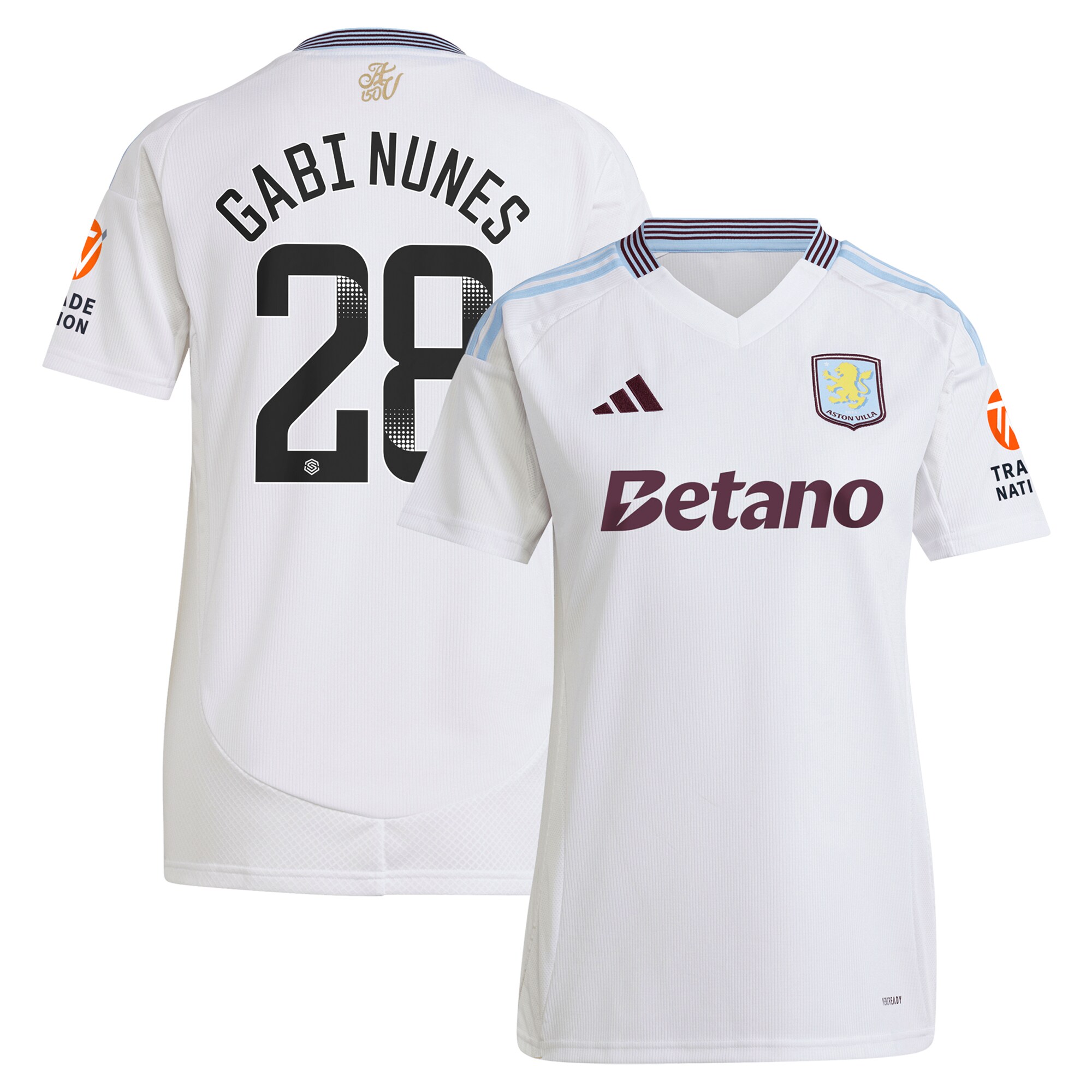 aston villa adidas wsl away shirt 2024-25 – womens with gabi nunes 28 printing Collection | AVFC Fan Shop Official Jerseys and Shirts