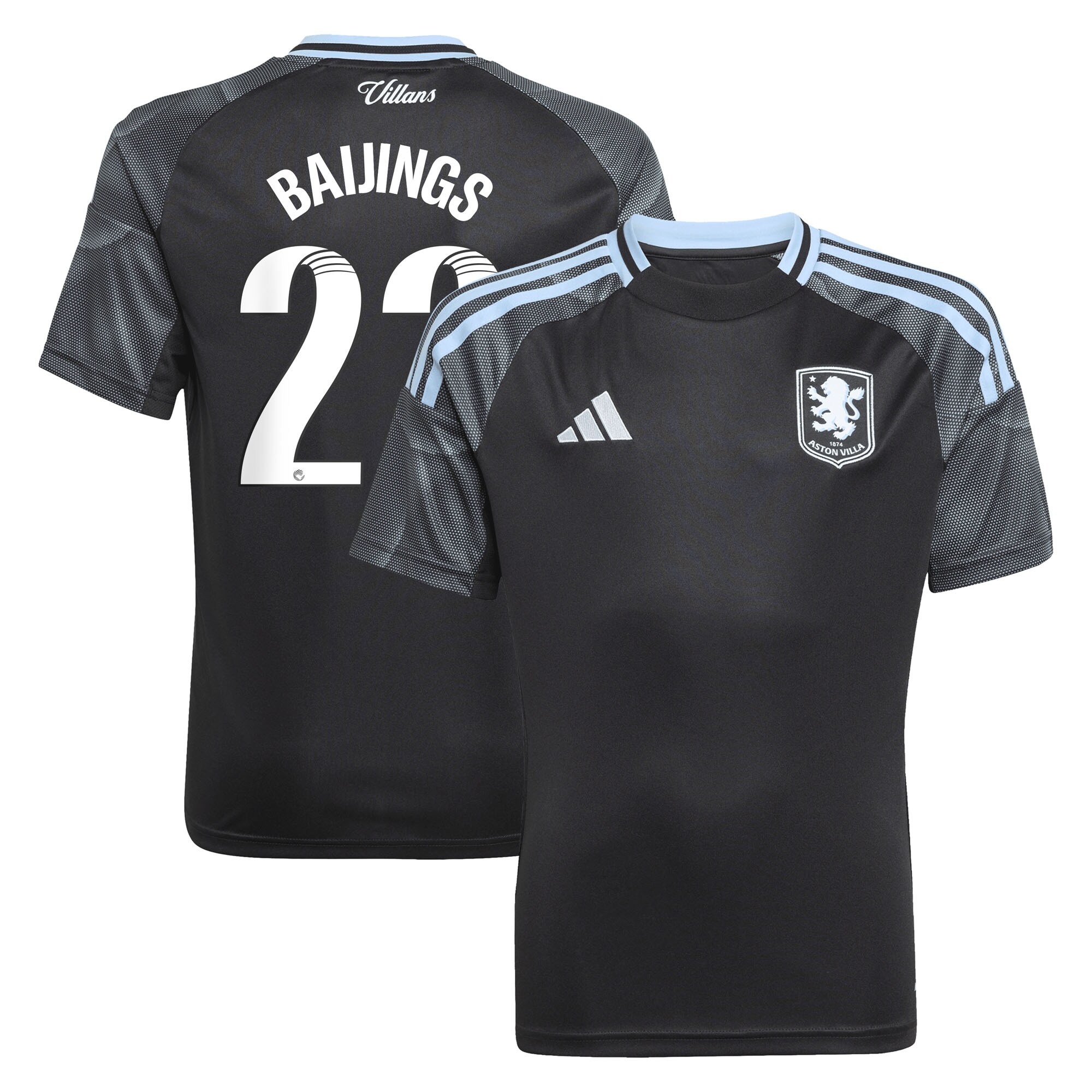 aston villa adidas wsl away shirt 2025-26 – kids with baijings 22 printing Collection | AVFC Fan Shop Official Jerseys and Shirts