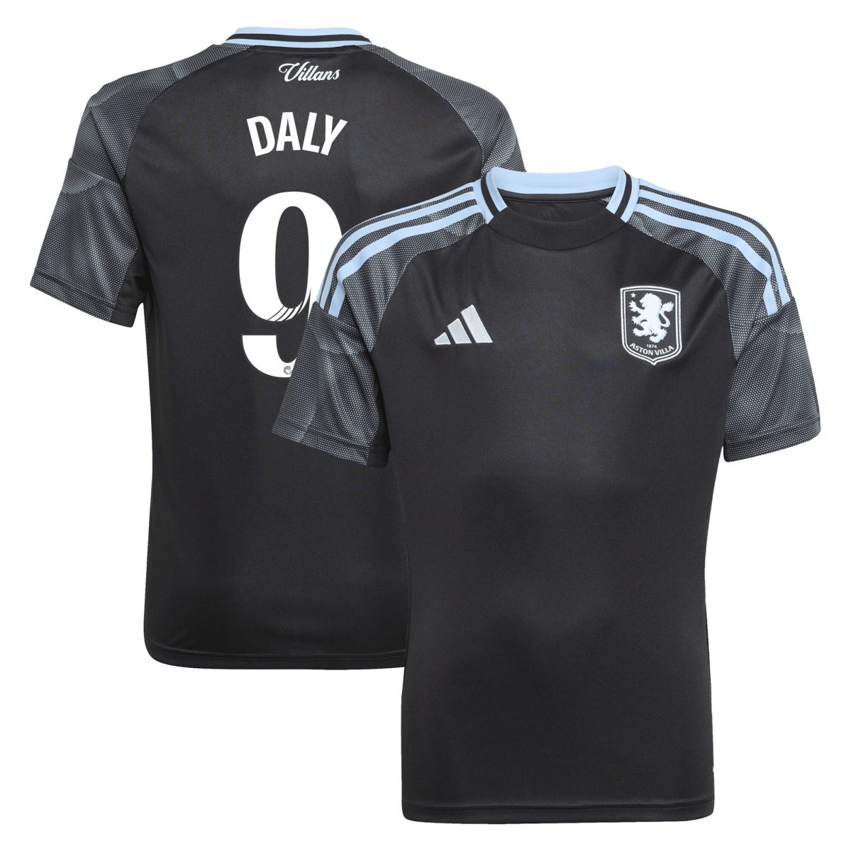 aston villa adidas wsl away shirt 2025-26 – kids with daly 9 printing Collection | AVFC Fan Shop Official Jerseys and Shirts