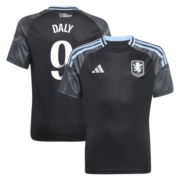 aston villa adidas wsl away shirt 2025-26 – kids with daly 9 printing Collection | AVFC Fan Shop Official Jerseys and Shirts