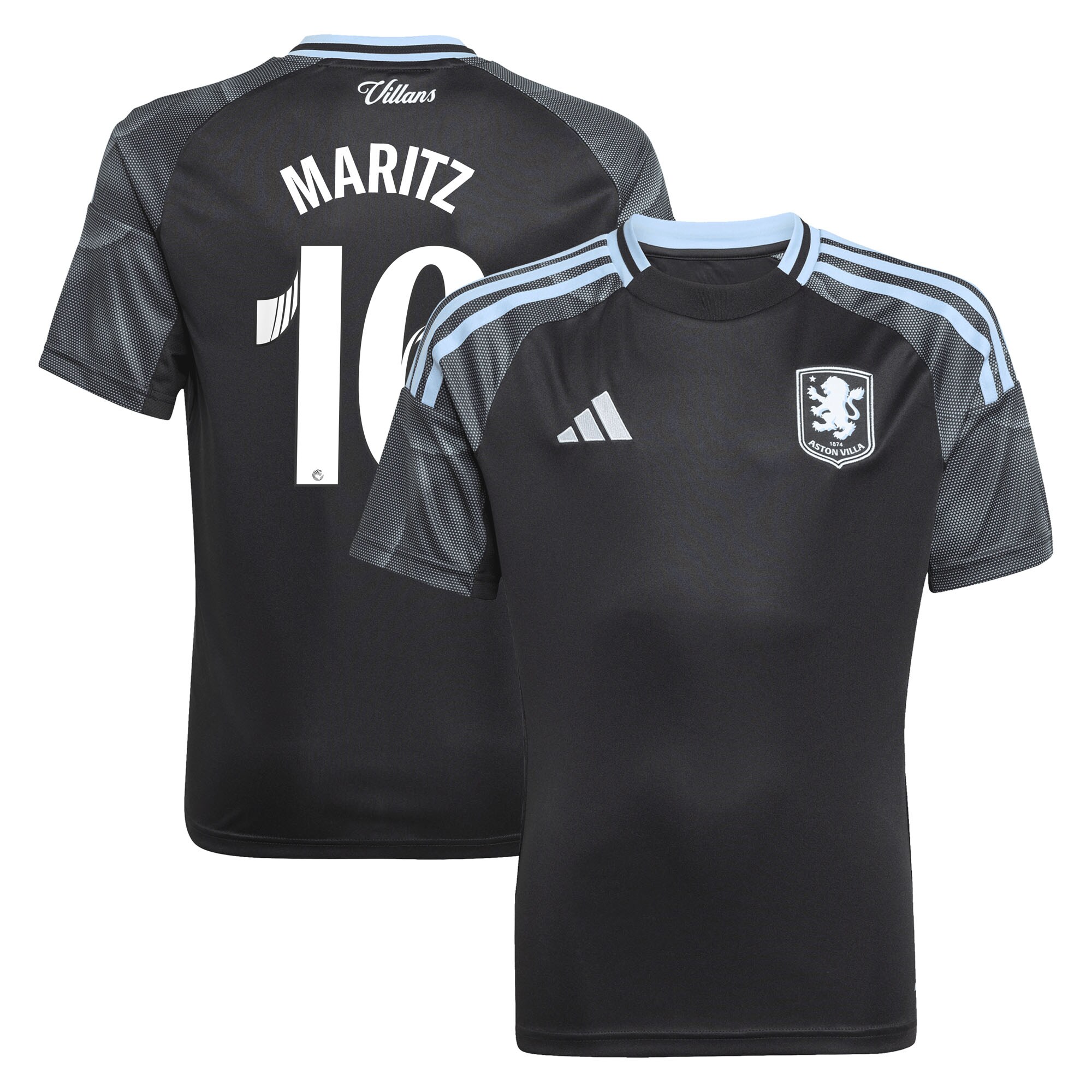 aston villa adidas wsl away shirt 2025-26 – kids with maritz 16 printing Collection | AVFC Fan Shop Official Jerseys and Shirts
