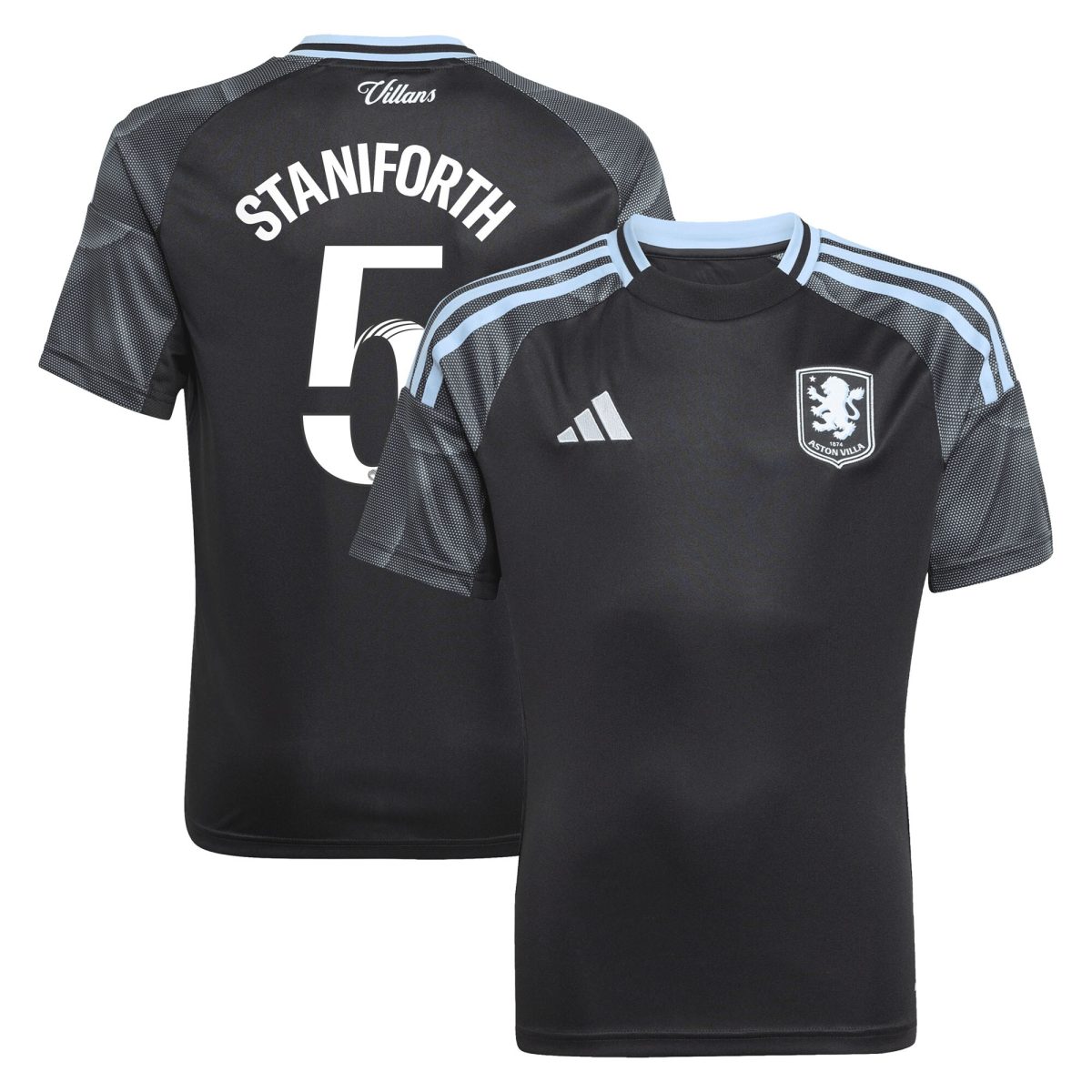 aston villa adidas wsl away shirt 2025-26 – kids with staniforth 5 printing Collection | AVFC Fan Shop Official Jerseys and Shirts