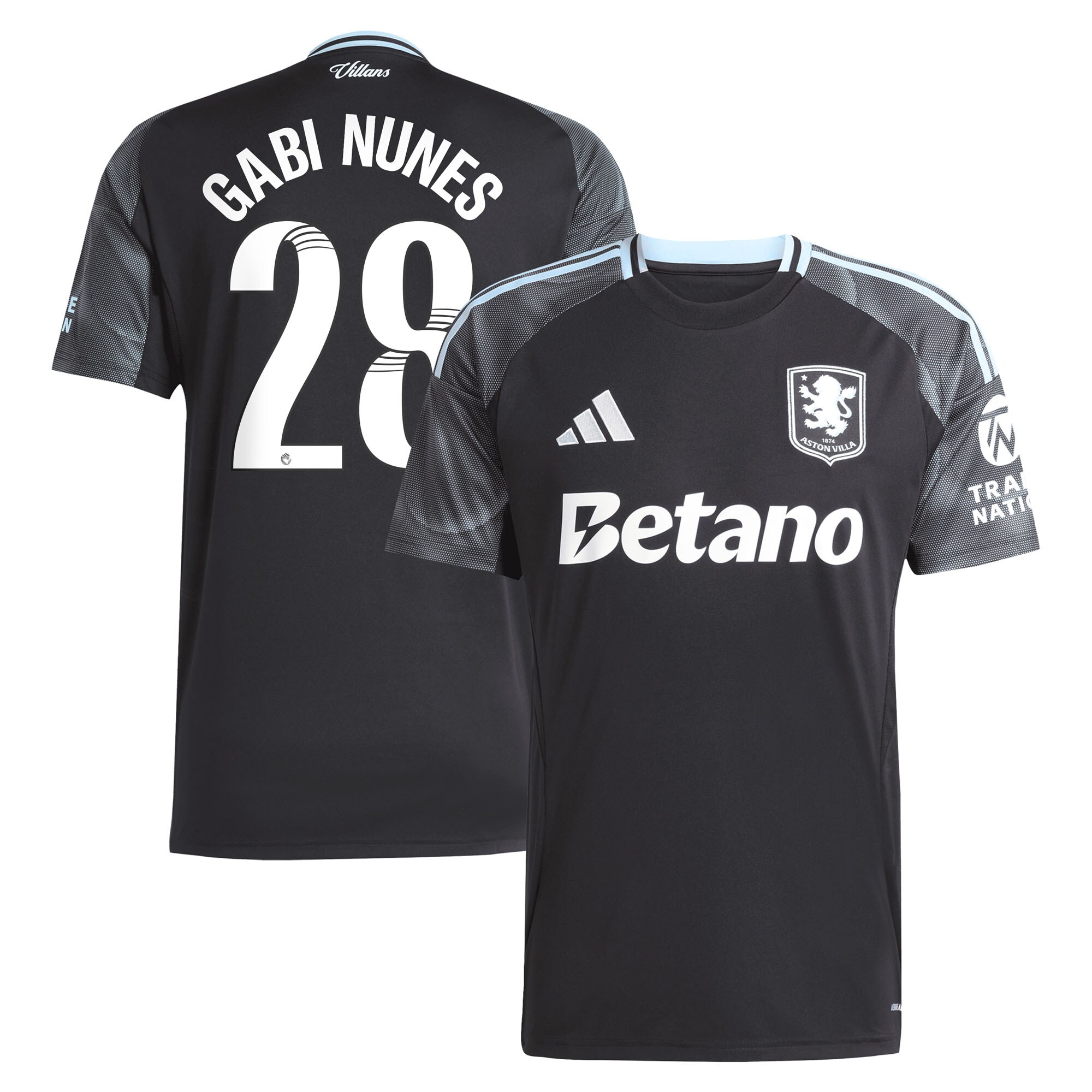 aston villa adidas wsl away shirt 2025-26 with gabi nunes 28 printing Collection | AVFC Fan Shop Official Jerseys and Shirts