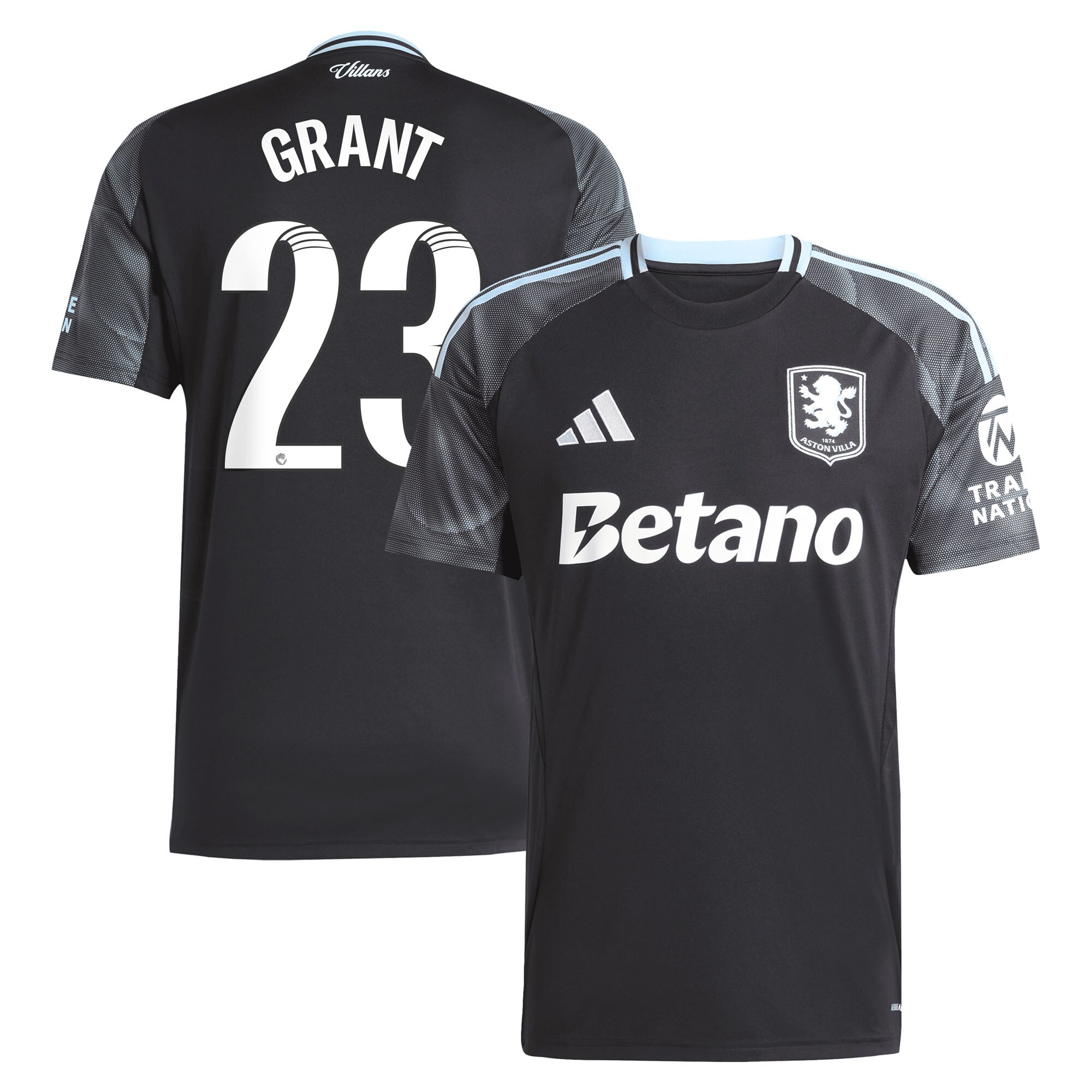 aston villa adidas wsl away shirt 2025-26 with grant 23 printing Collection | AVFC Fan Shop Official Jerseys and Shirts