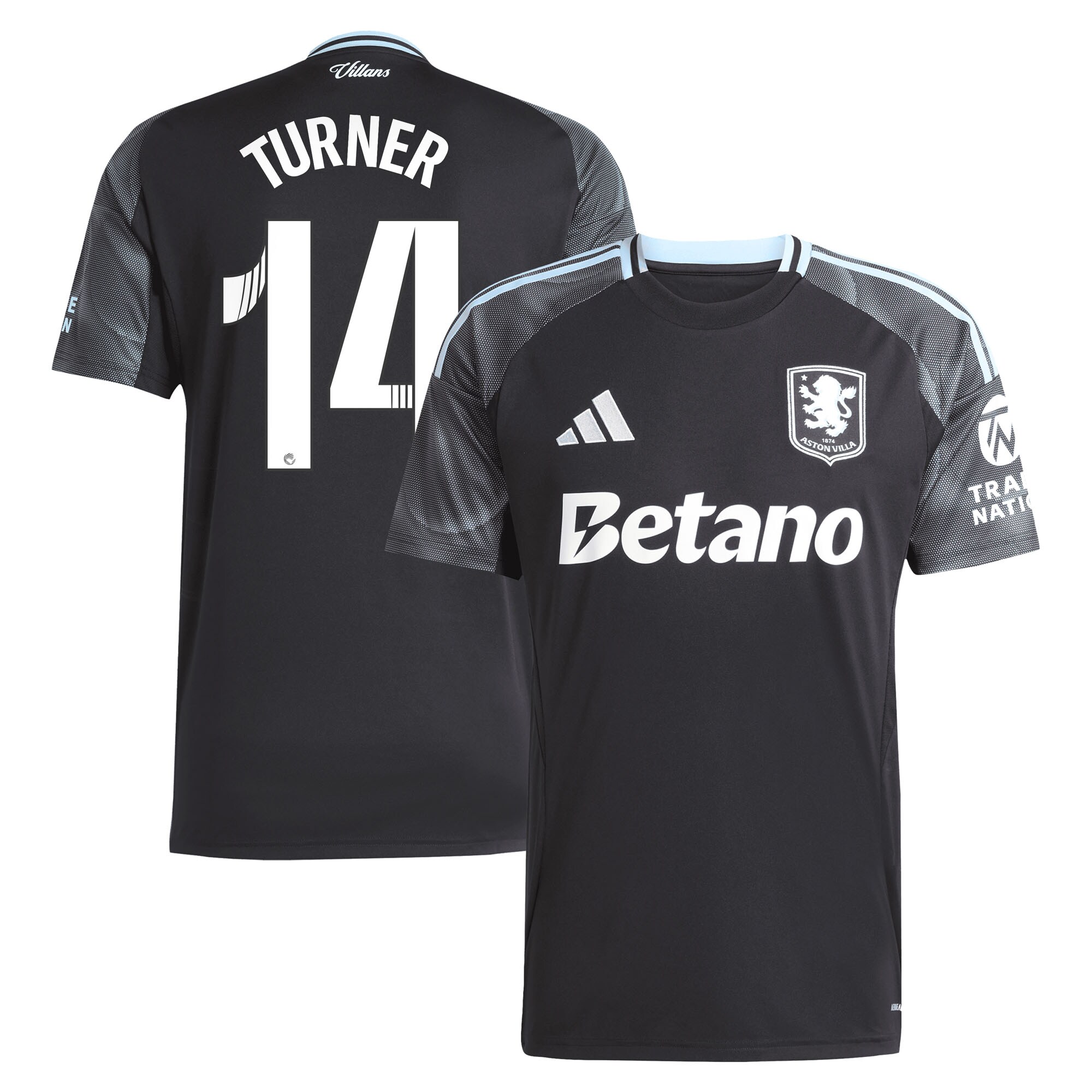 aston villa adidas wsl away shirt 2025-26 with turner 14 printing Collection | AVFC Fan Shop Official Jerseys and Shirts