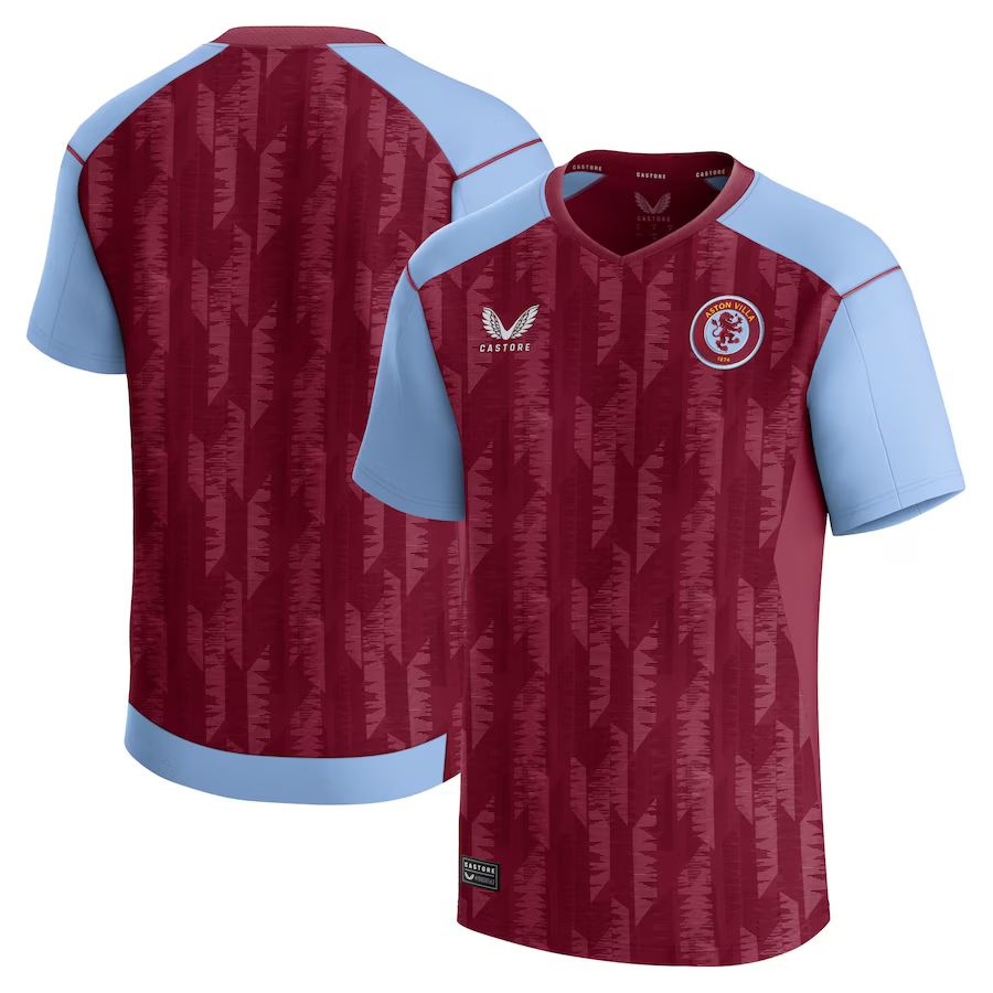 aston villa castore home shirt 2023-24 – kids with custom printing Collection | AVFC Fan Shop Official Jerseys and Shirts