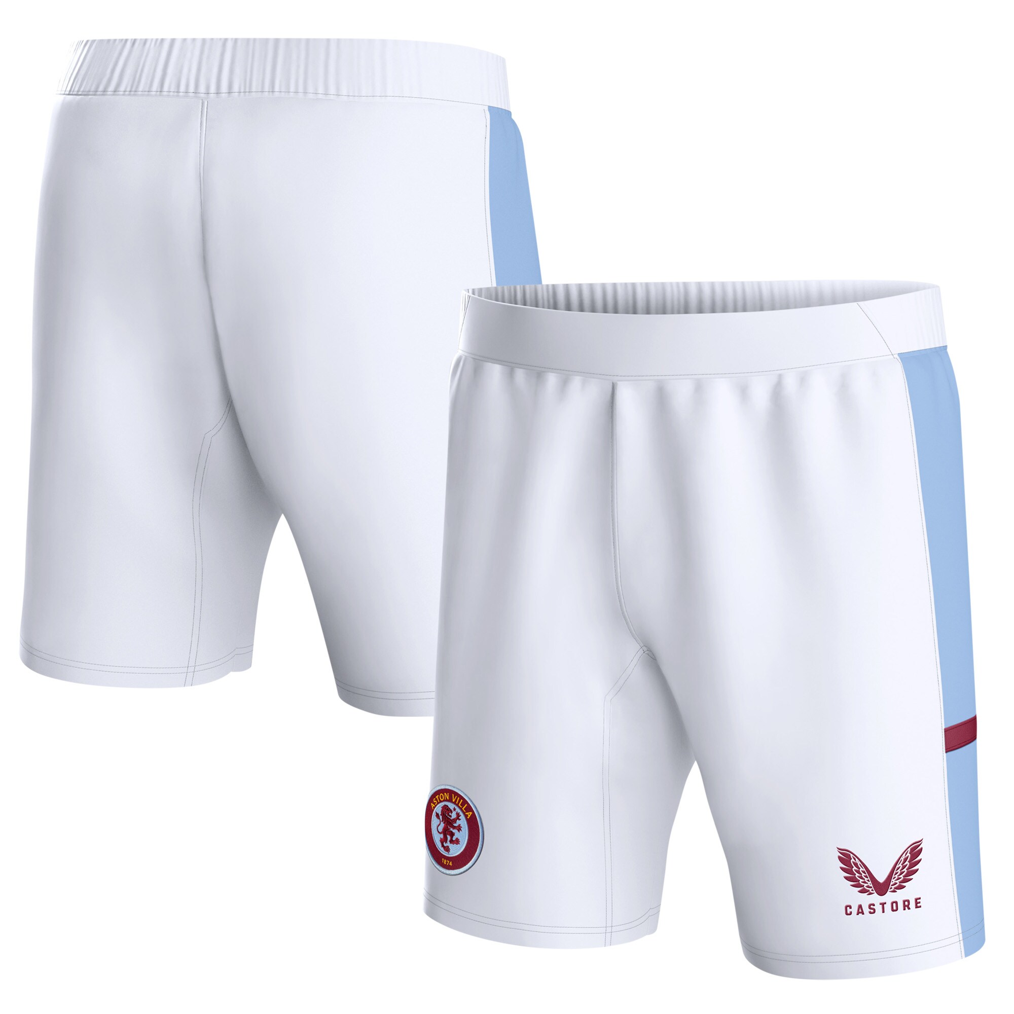 aston villa castore home shorts 2023-24 – kids with custom printing Collection | AVFC Fan Shop Official Jerseys and Shirts