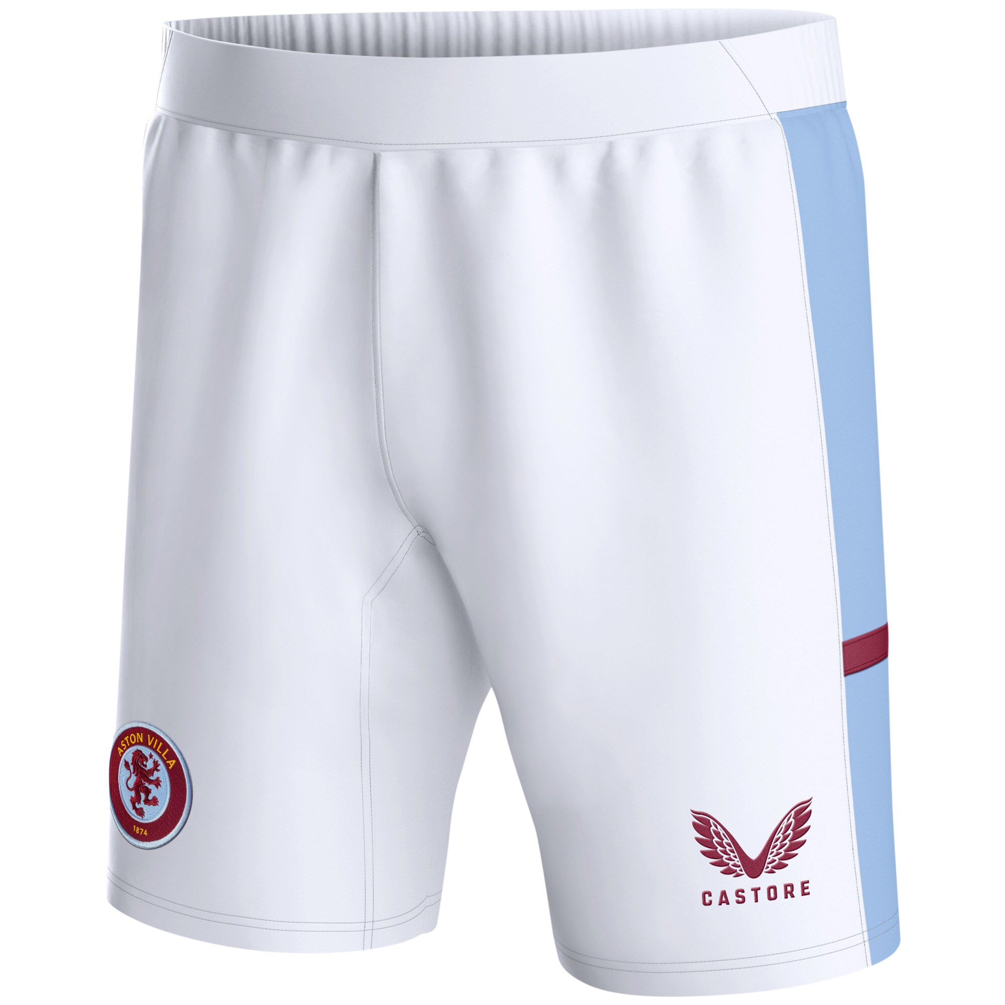 aston villa castore home shorts 2023-24 – kids with custom printing Collection | AVFC Fan Shop Official Jerseys and Shirts