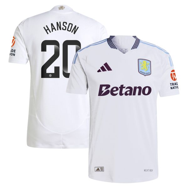 aston villa wsl adidas away authentic shirt 2024-25 with hanson 20 printing Collection | AVFC Fan Shop Official Jerseys and Shirts