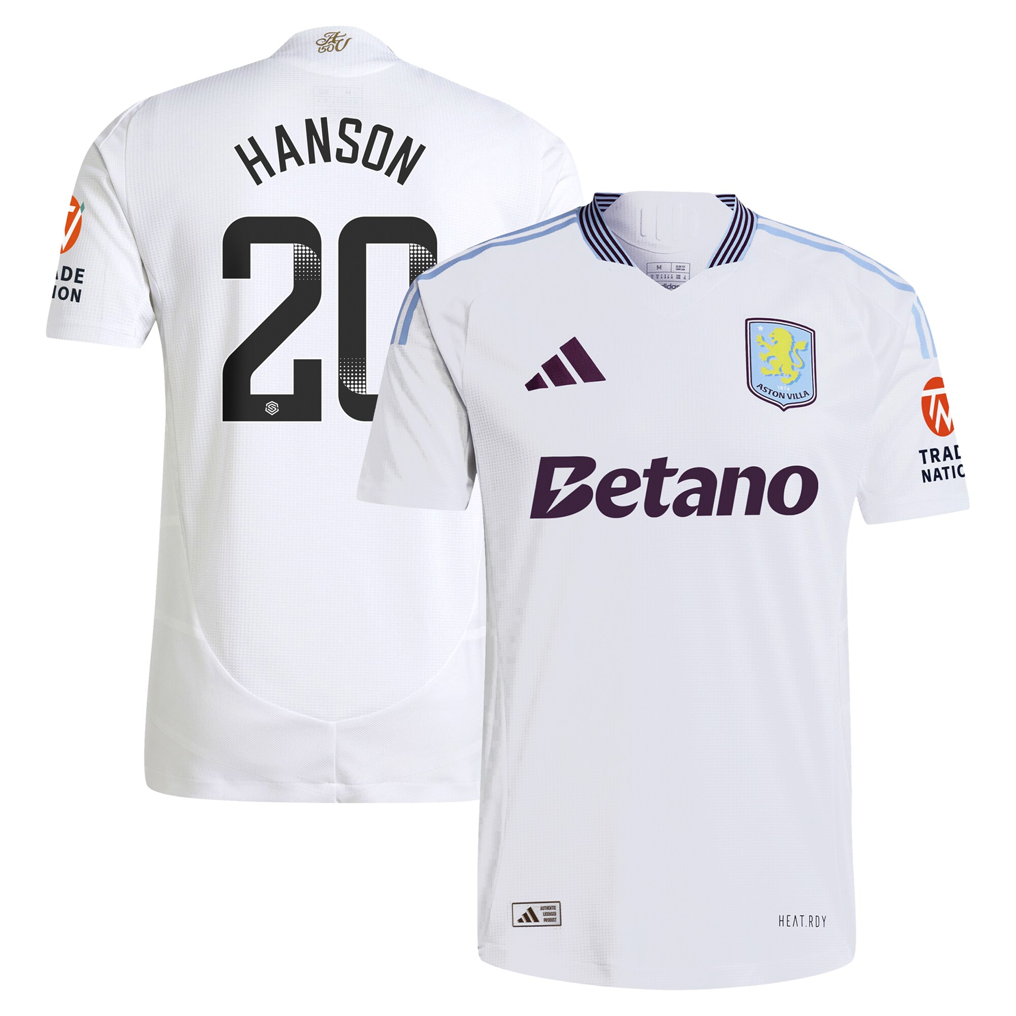 aston villa wsl adidas away authentic shirt 2024-25 with hanson 20 printing Collection | AVFC Fan Shop Official Jerseys and Shirts