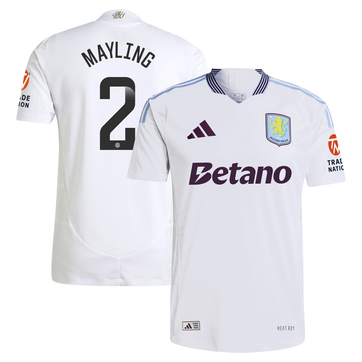 aston villa wsl adidas away authentic shirt 2024-25 with mayling 2 printing Collection | AVFC Fan Shop Official Jerseys and Shirts