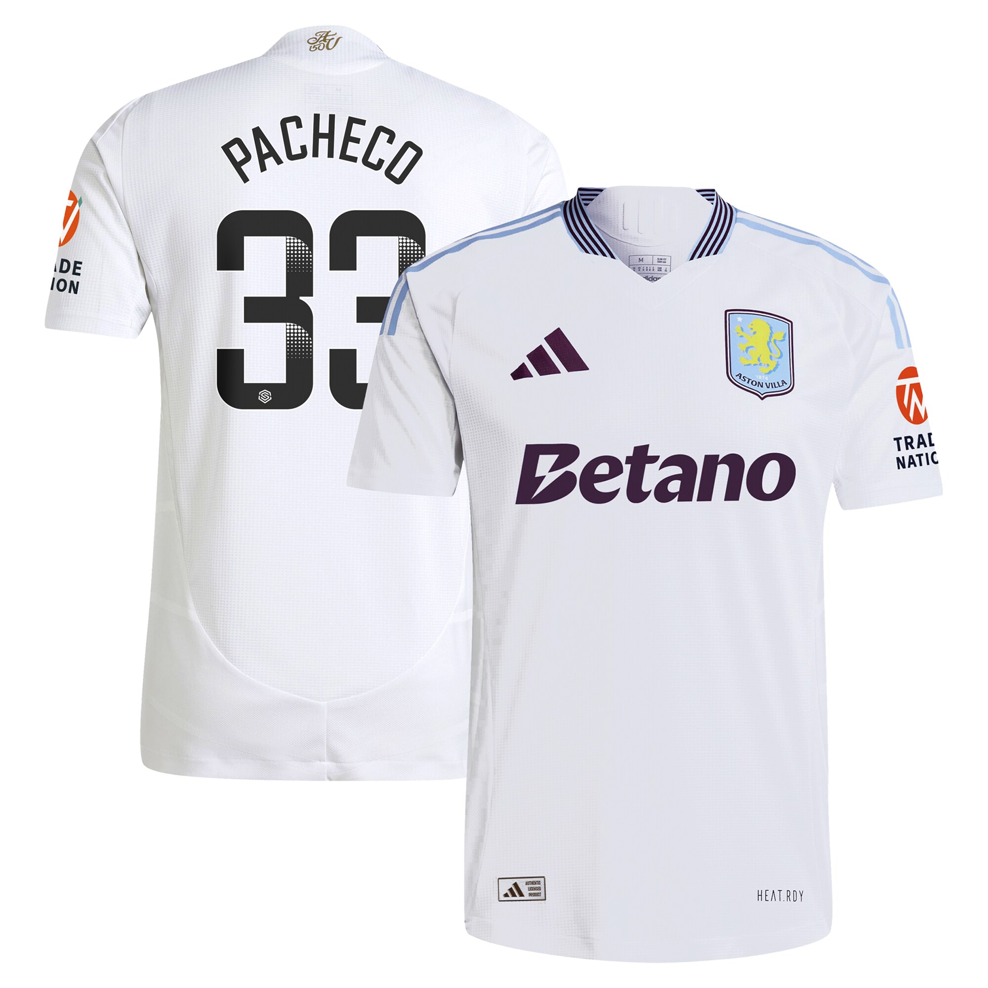 aston villa wsl adidas away authentic shirt 2024-25 with pacheco 33 printing Collection | AVFC Fan Shop Official Jerseys and Shirts