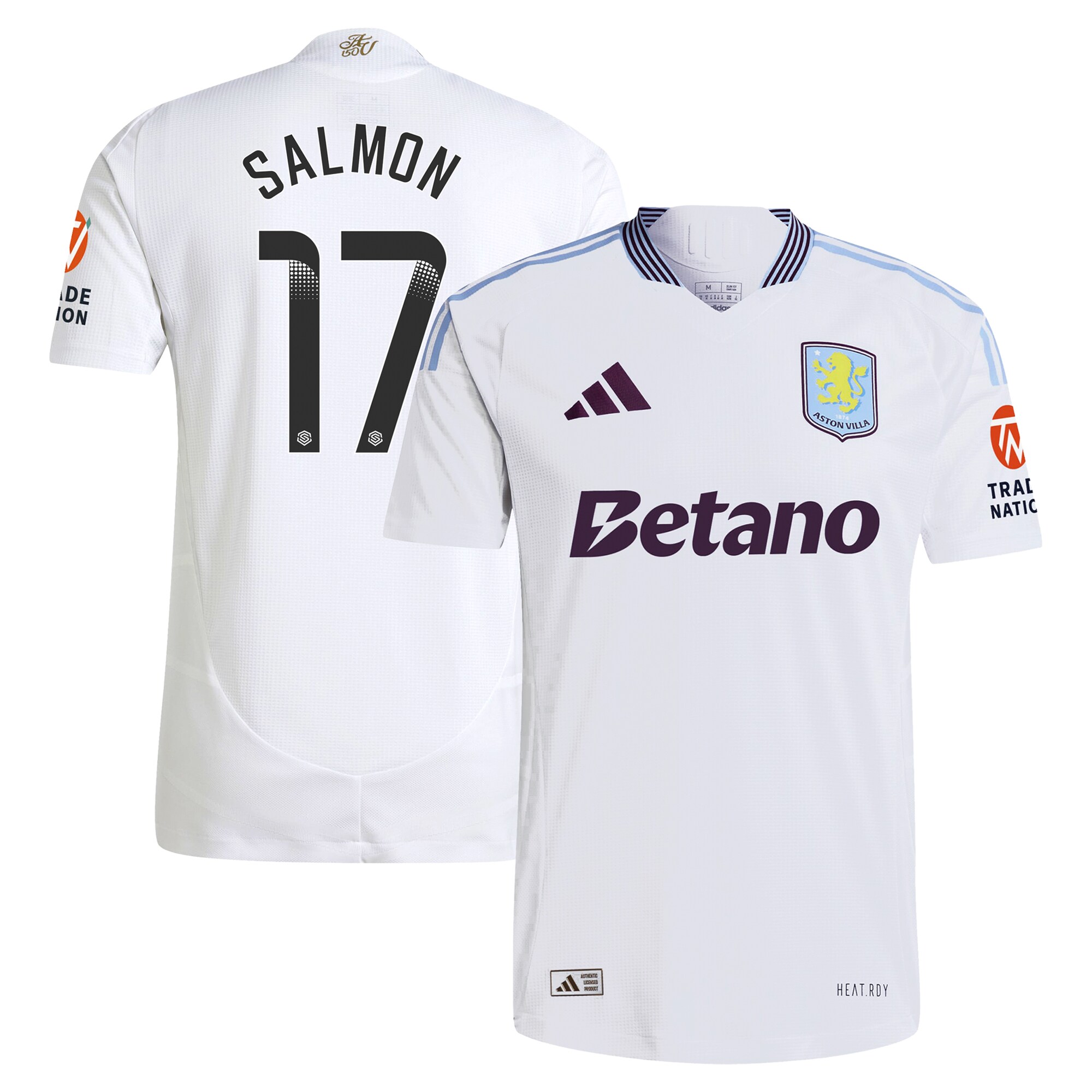 aston villa wsl adidas away authentic shirt 2024-25 with salmon 17 printing Collection | AVFC Fan Shop Official Jerseys and Shirts
