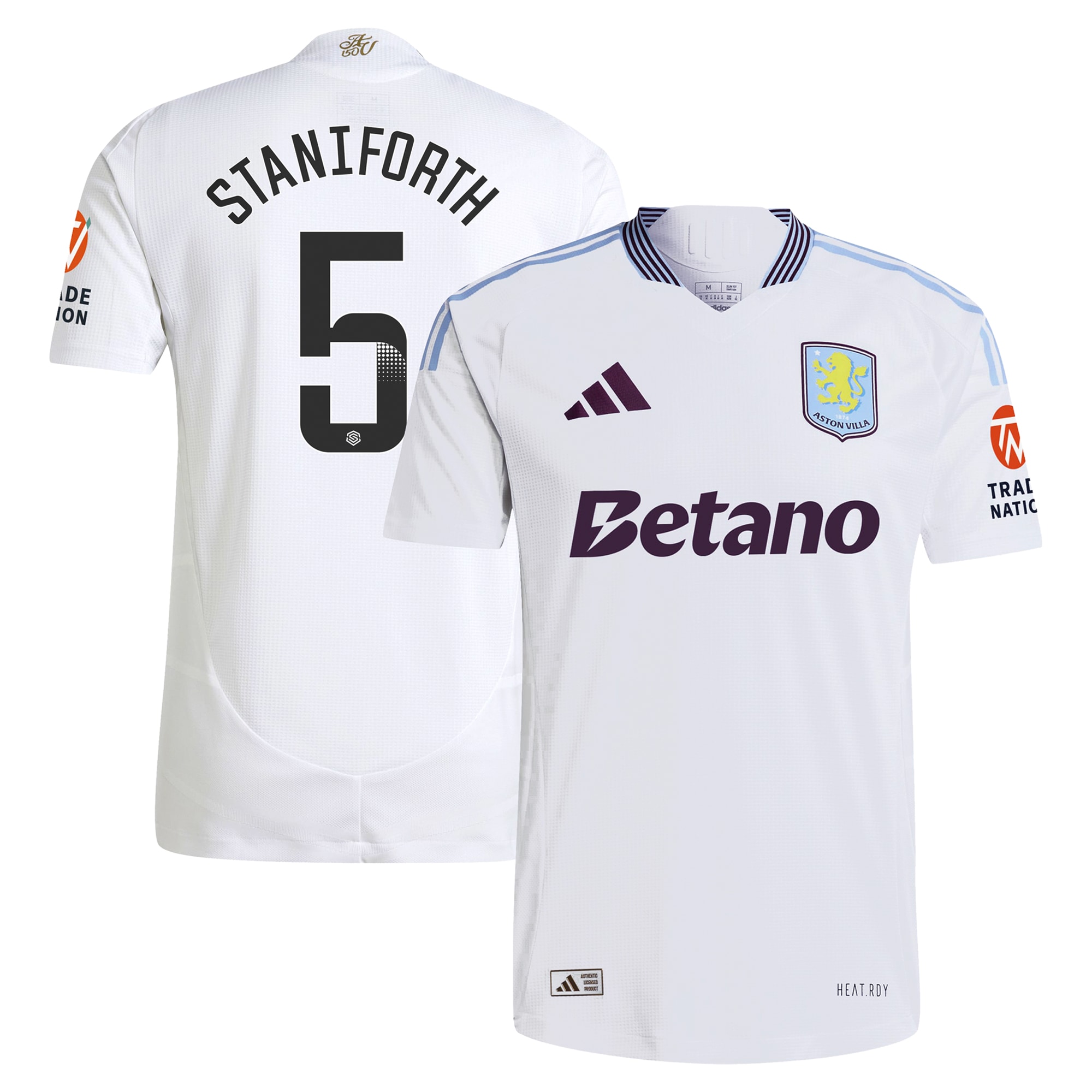 aston villa wsl adidas away authentic shirt 2024-25 with staniforth 5 printing Collection | AVFC Fan Shop Official Jerseys and Shirts
