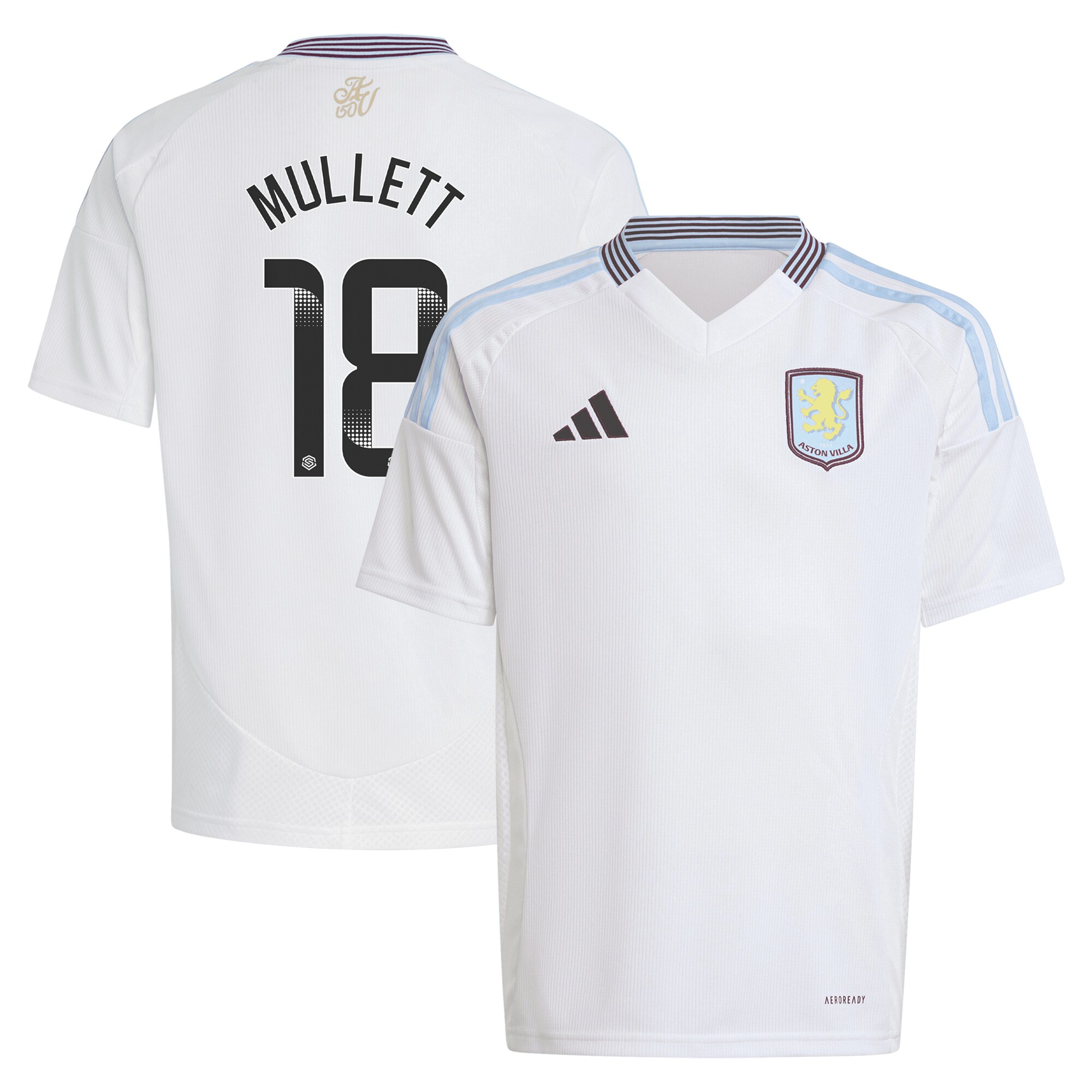 aston villa wsl adidas away shirt 2024-25 – kids with mullett 18 printing Collection | AVFC Fan Shop Official Jerseys and Shirts