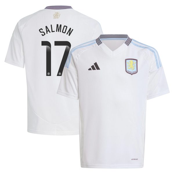 aston villa wsl adidas away shirt 2024-25 – kids with salmon 17 printing Collection | AVFC Fan Shop Official Jerseys and Shirts