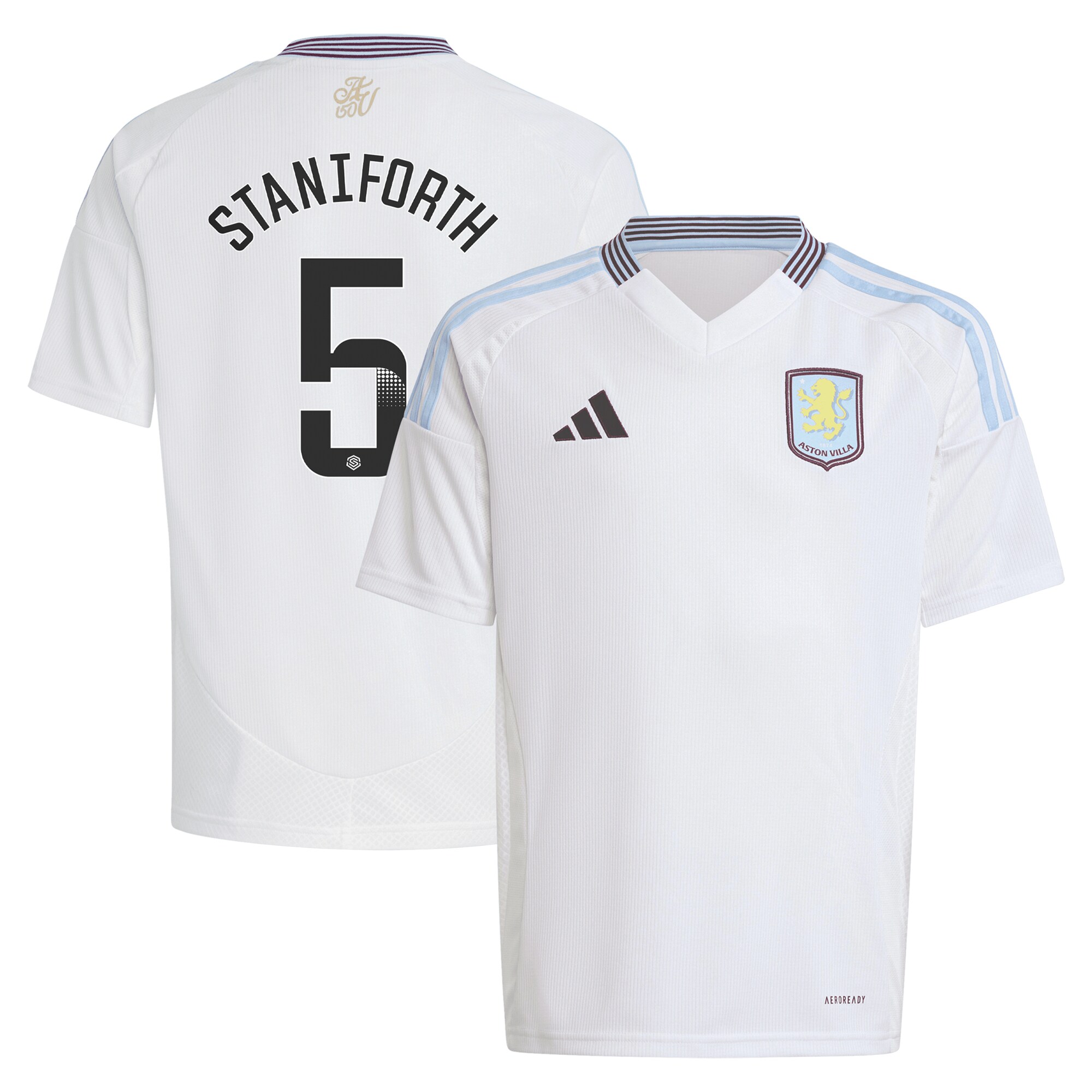 aston villa wsl adidas away shirt 2024-25 – kids with staniforth 5 printing Collection | AVFC Fan Shop Official Jerseys and Shirts