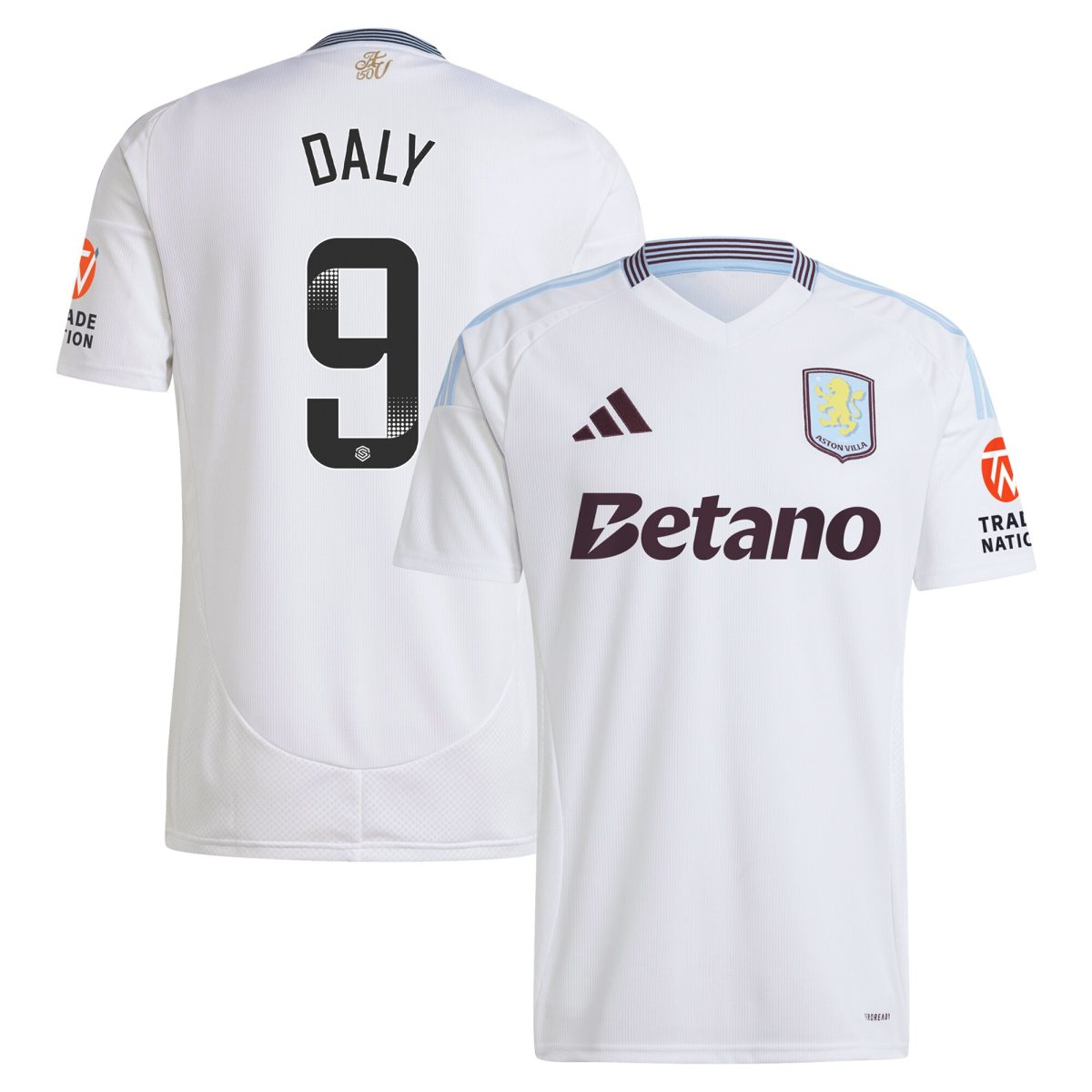 aston villa wsl adidas away shirt 2024-25 with daly 9 printing Collection | AVFC Fan Shop Official Jerseys and Shirts