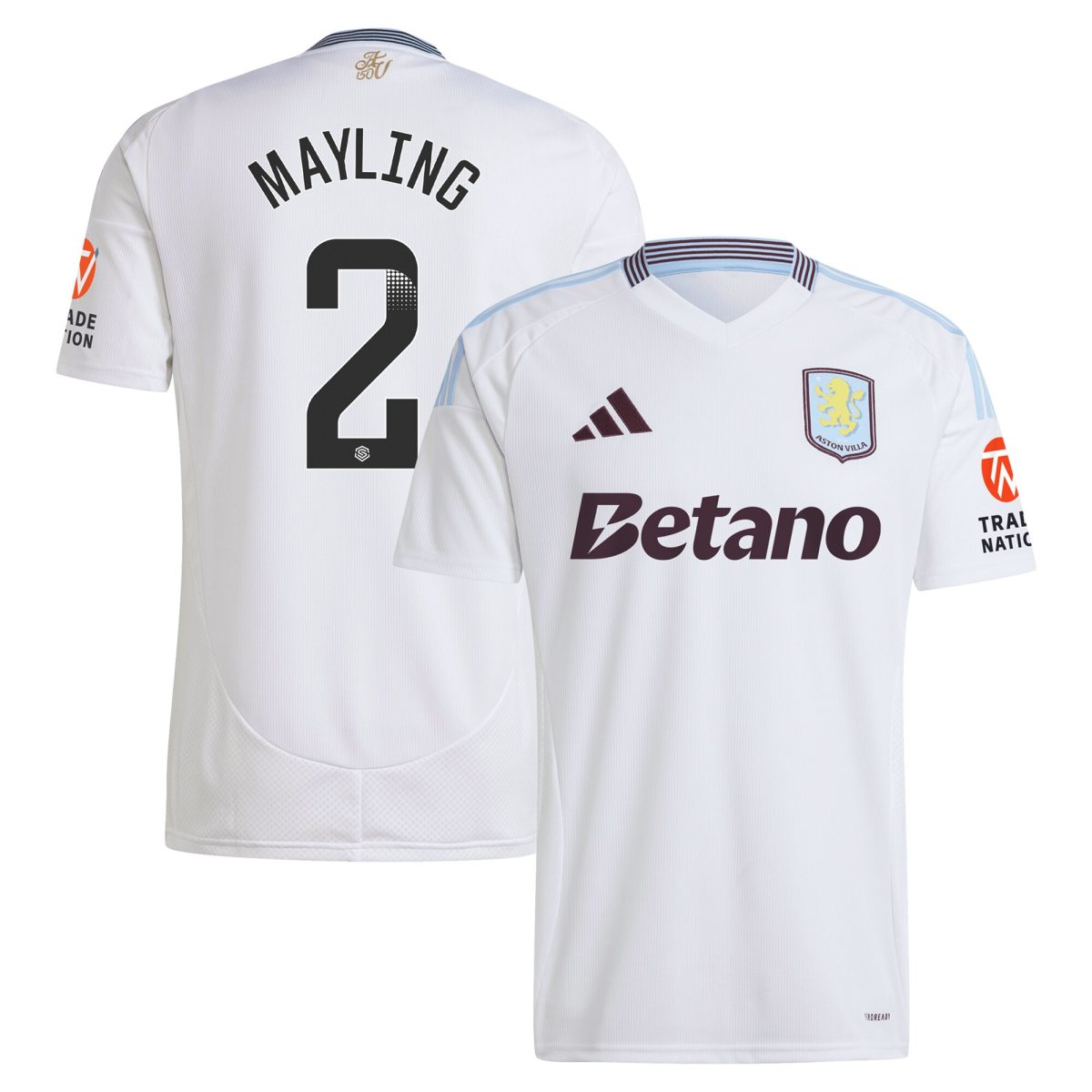 aston villa wsl adidas away shirt 2024-25 with mayling 2 printing Collection | AVFC Fan Shop Official Jerseys and Shirts