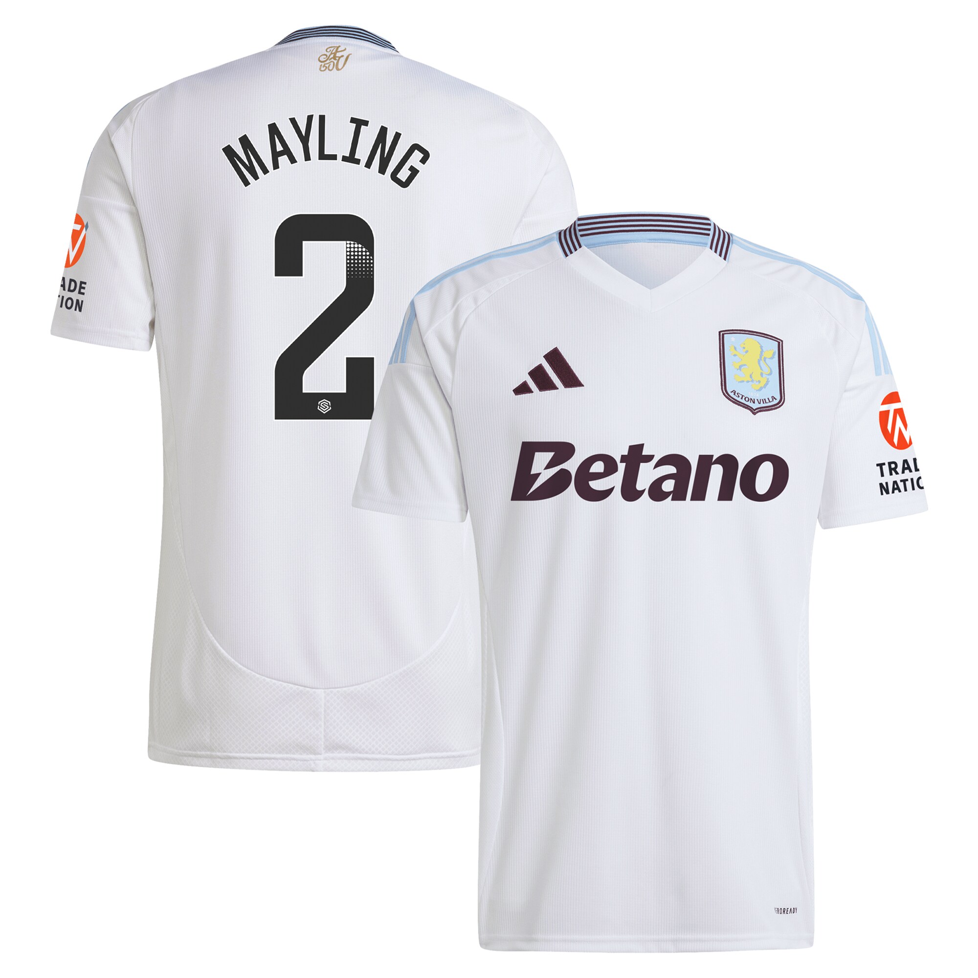 aston villa wsl adidas away shirt 2024-25 with mayling 2 printing Collection | AVFC Fan Shop Official Jerseys and Shirts
